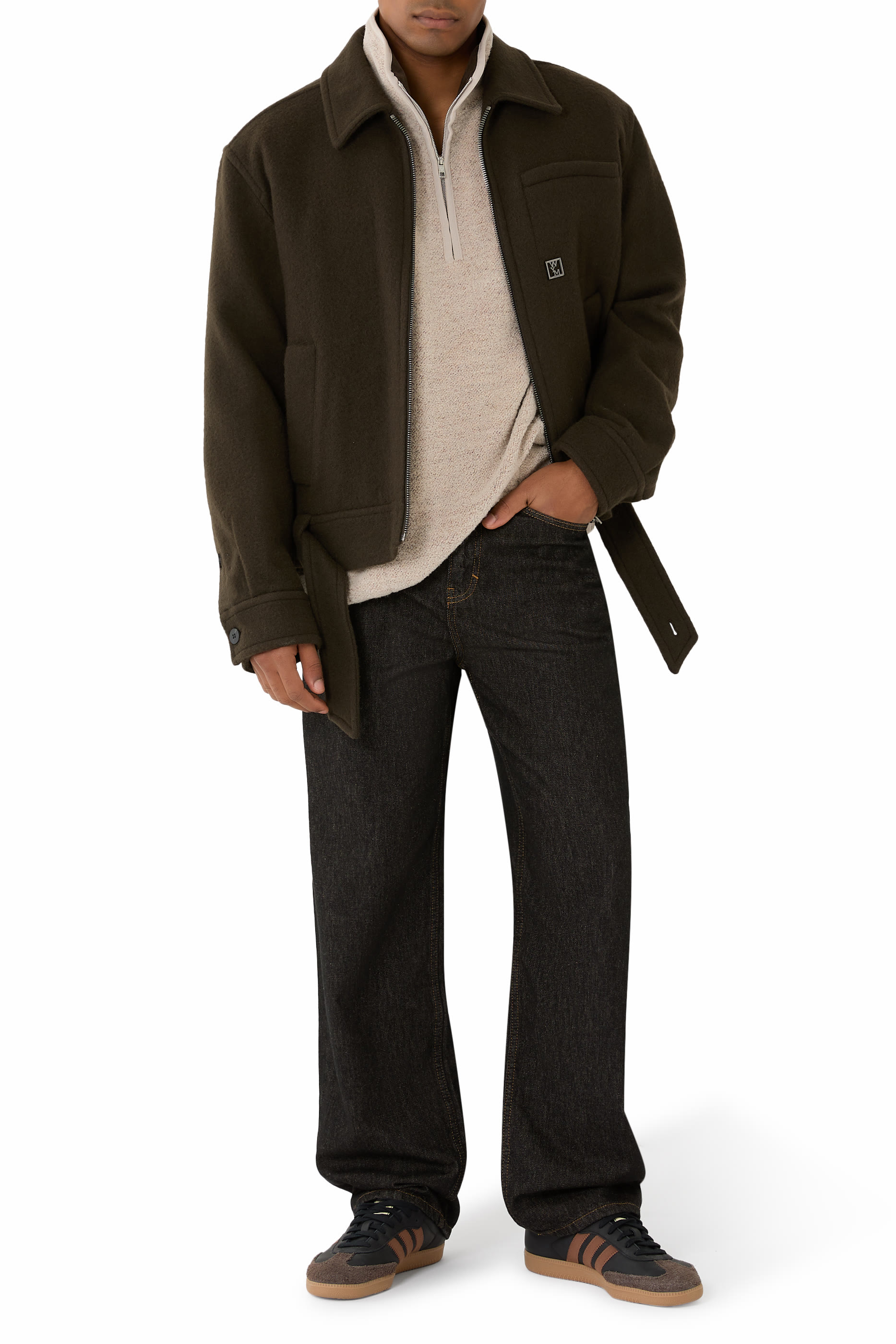 سويت شيرت بنصف سحاب صوف