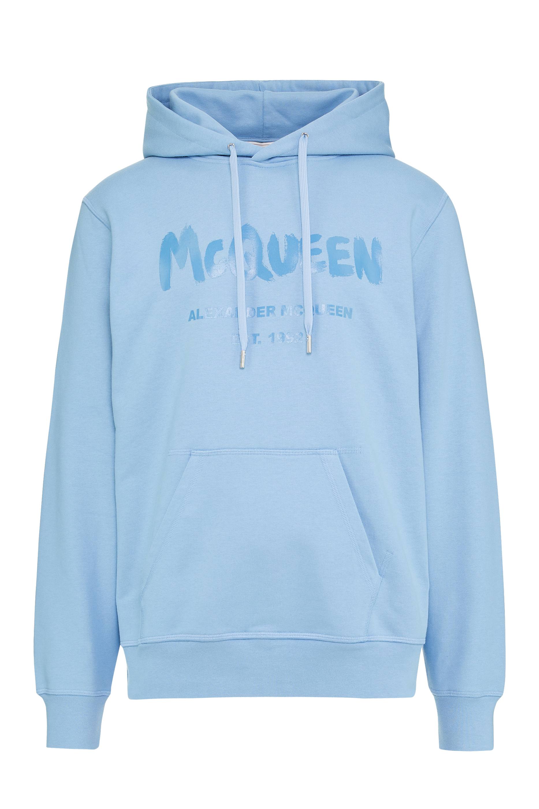 سويت شيرت بغطاء رأس وطبعة جرافيتي