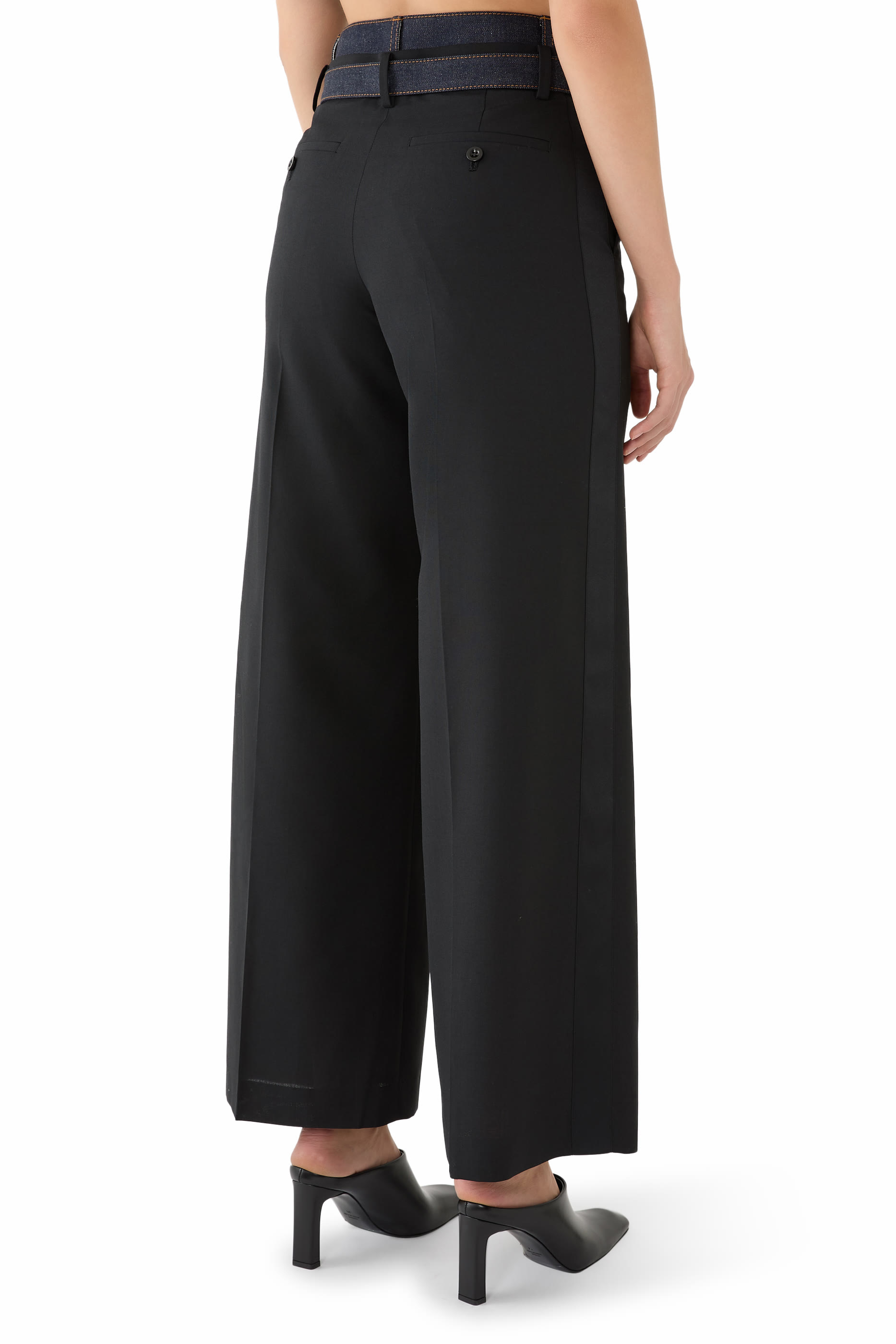 بنطال قماش بدل x دنيم