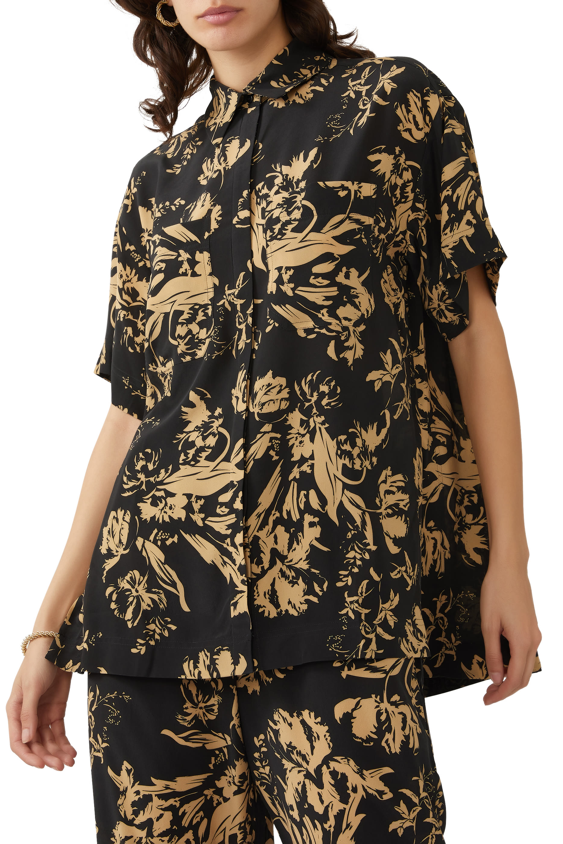 قميص حرير قماش عازل