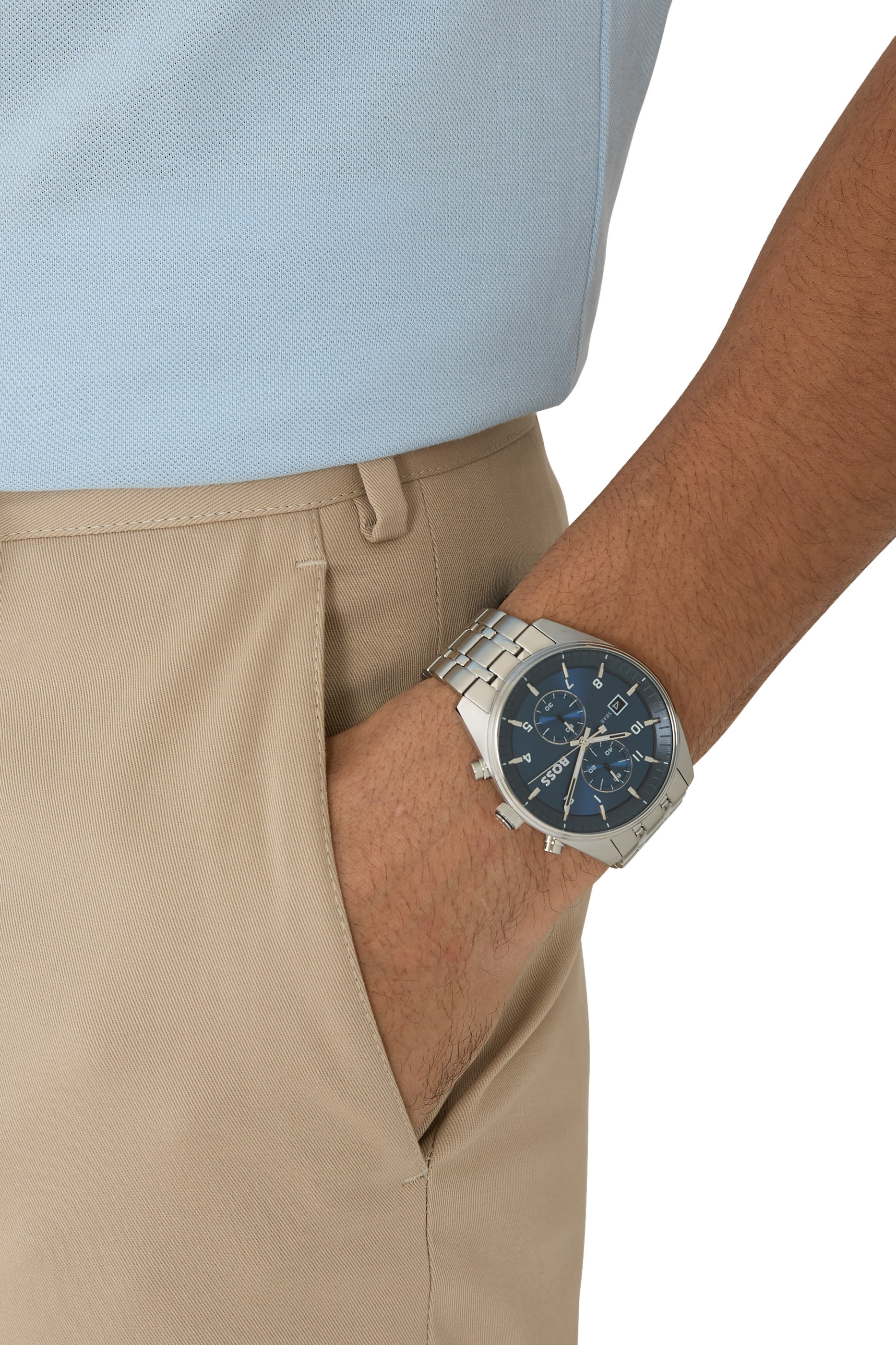 ساعة كرونوغراف سوار ستيل