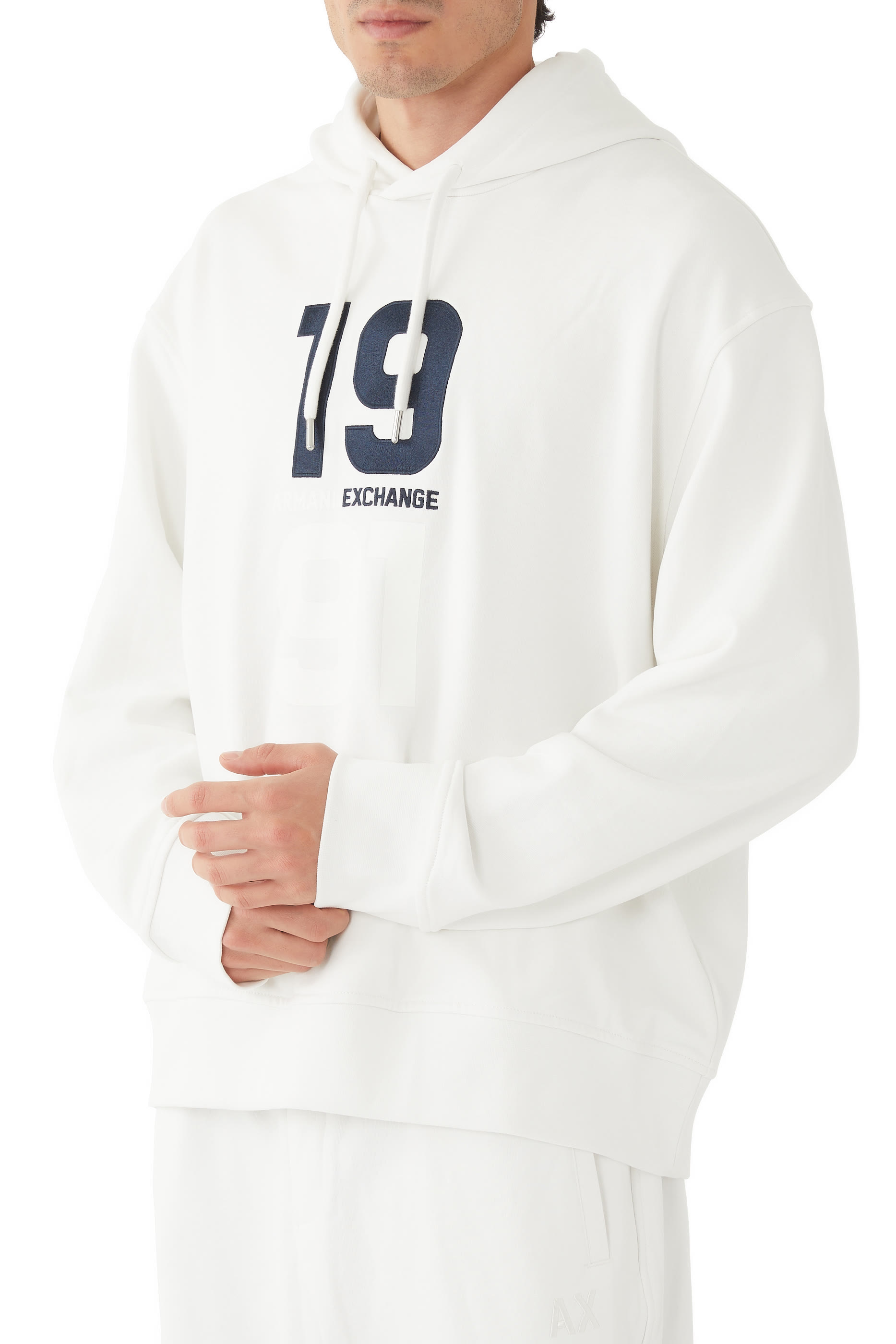 سويت شيرت أكوا بغطاء رأس