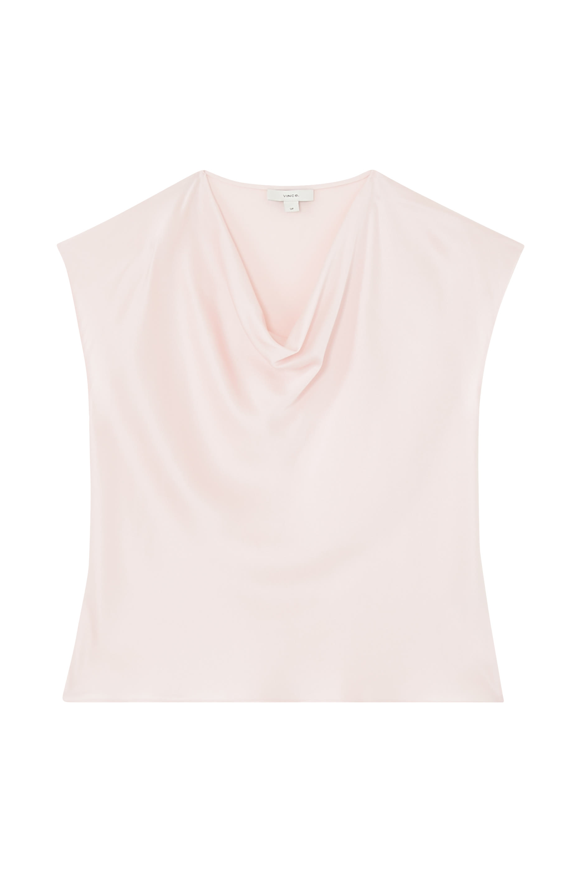 بلوزة حرير بياقة مطوية