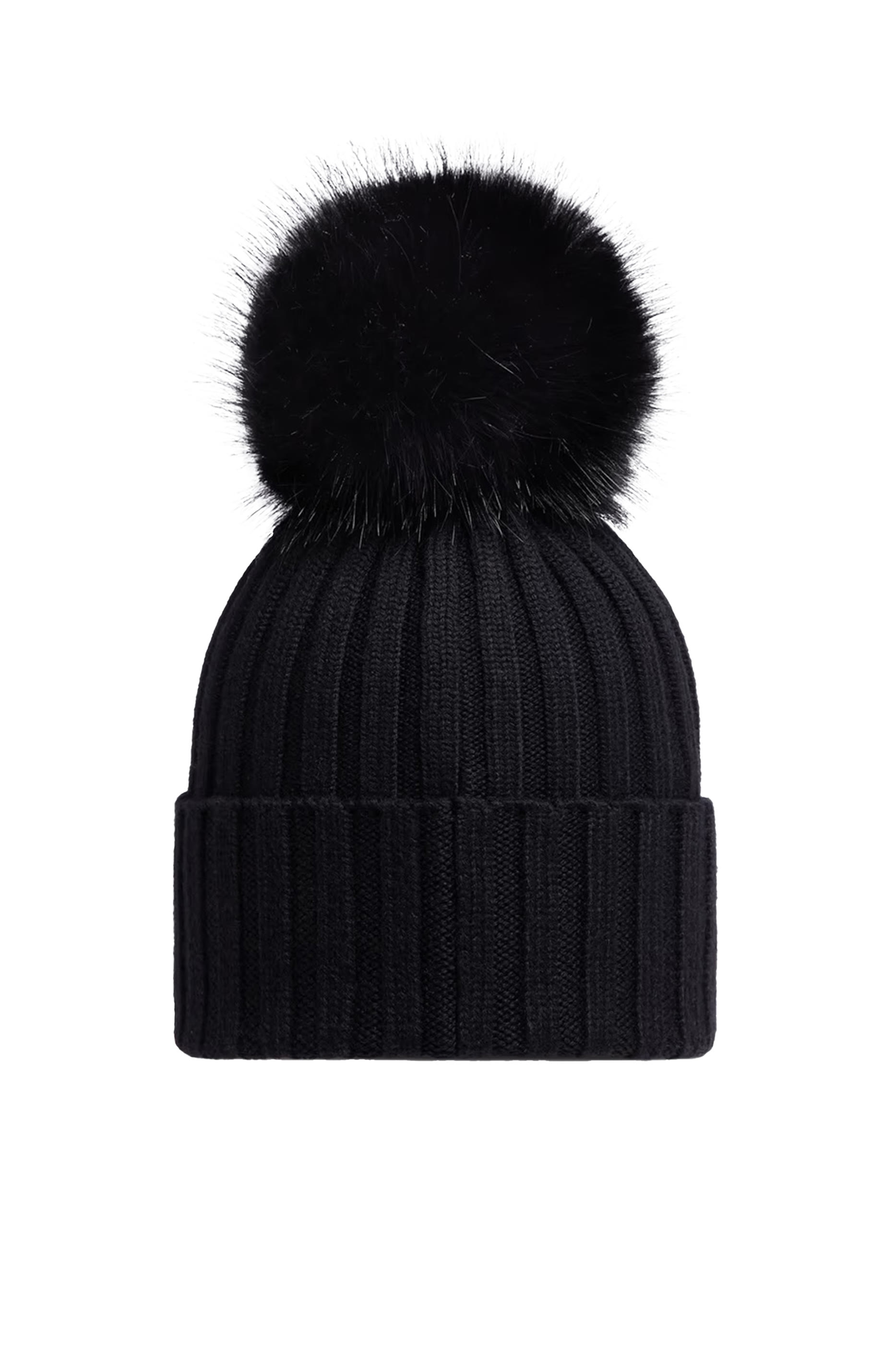 قبعة بيني بشعار الماركة بزخارف بوم بوم