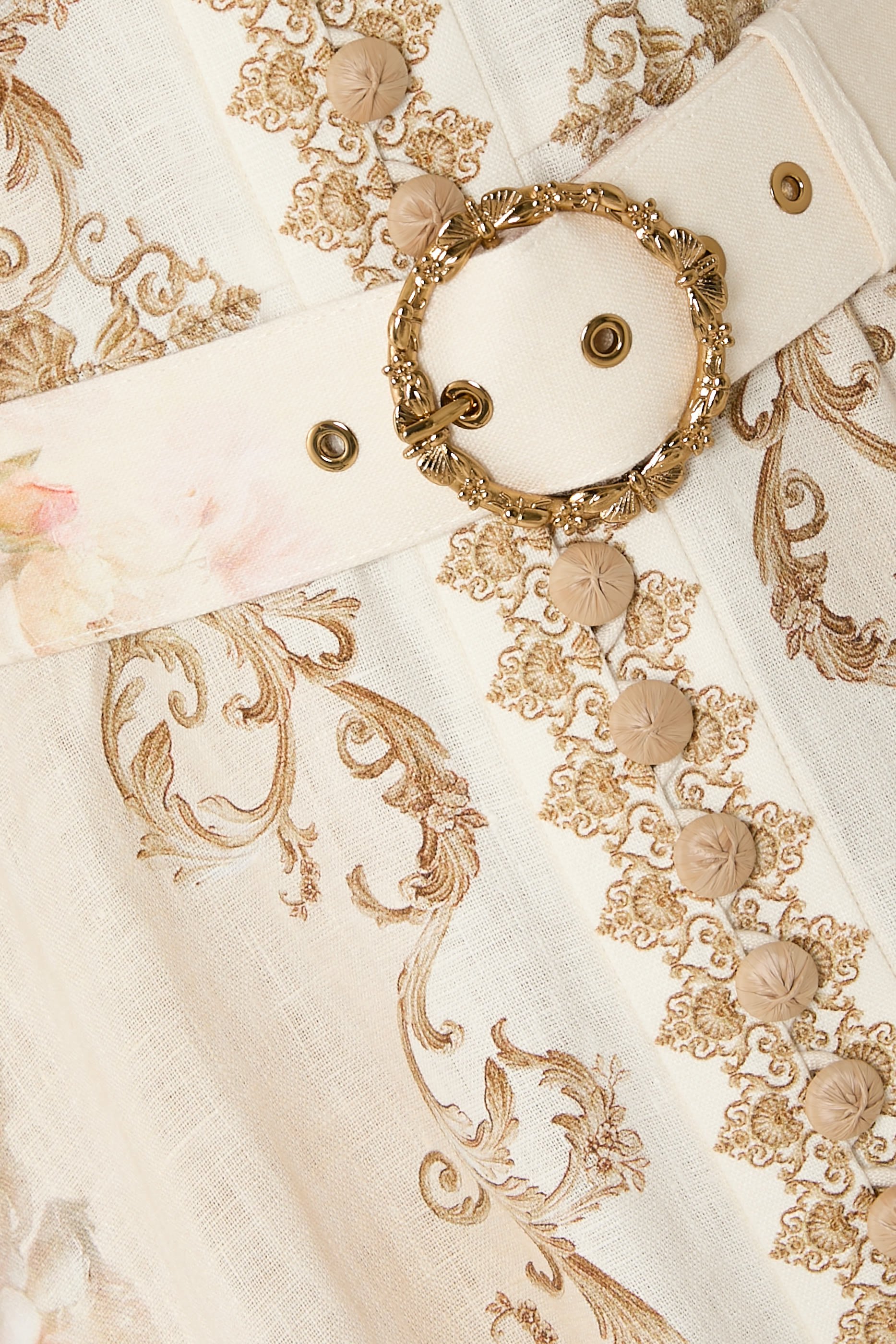 فستان هيبنوتيك متوسط الطول بأزرار