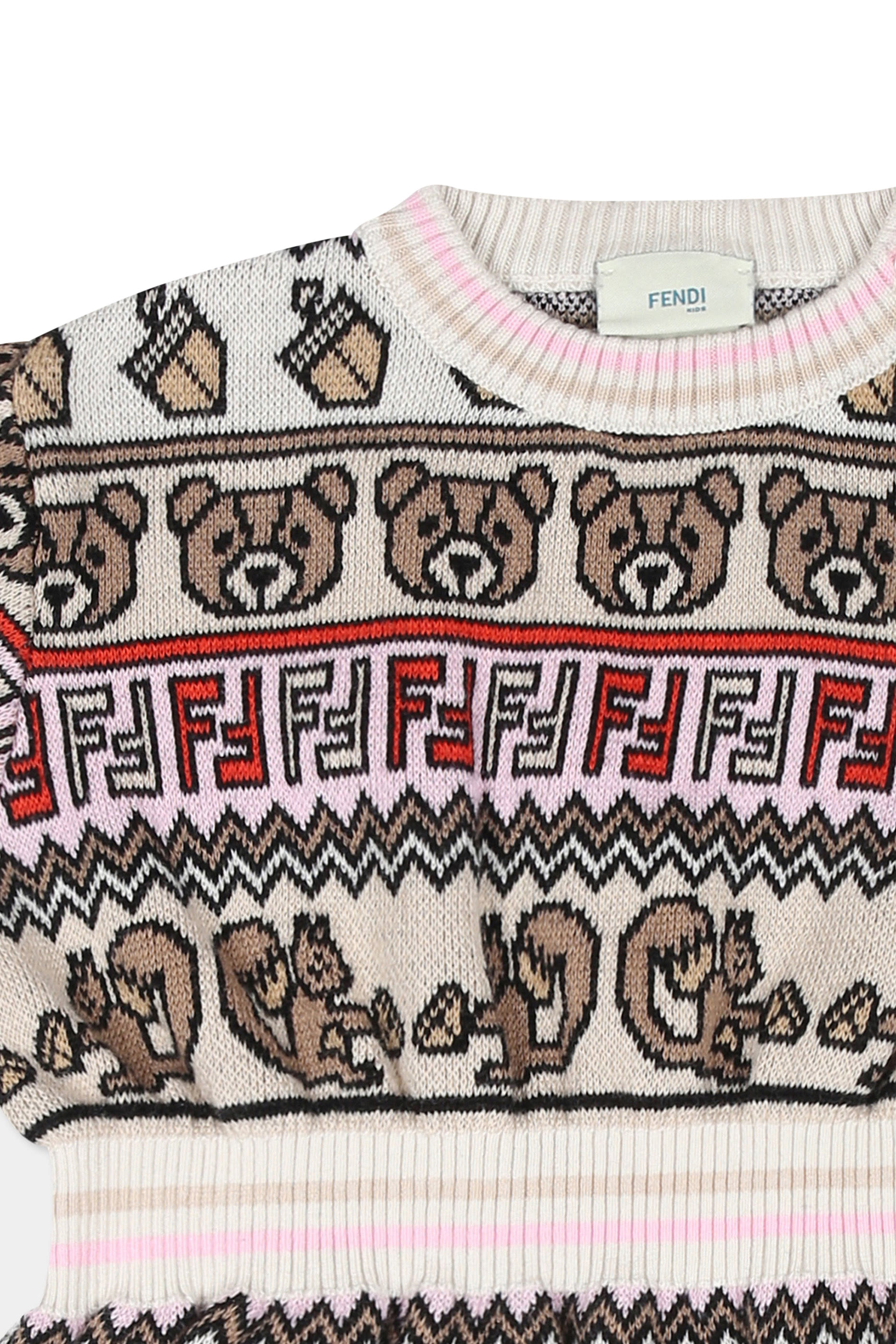 فستان بطبعات قطن للأطفال