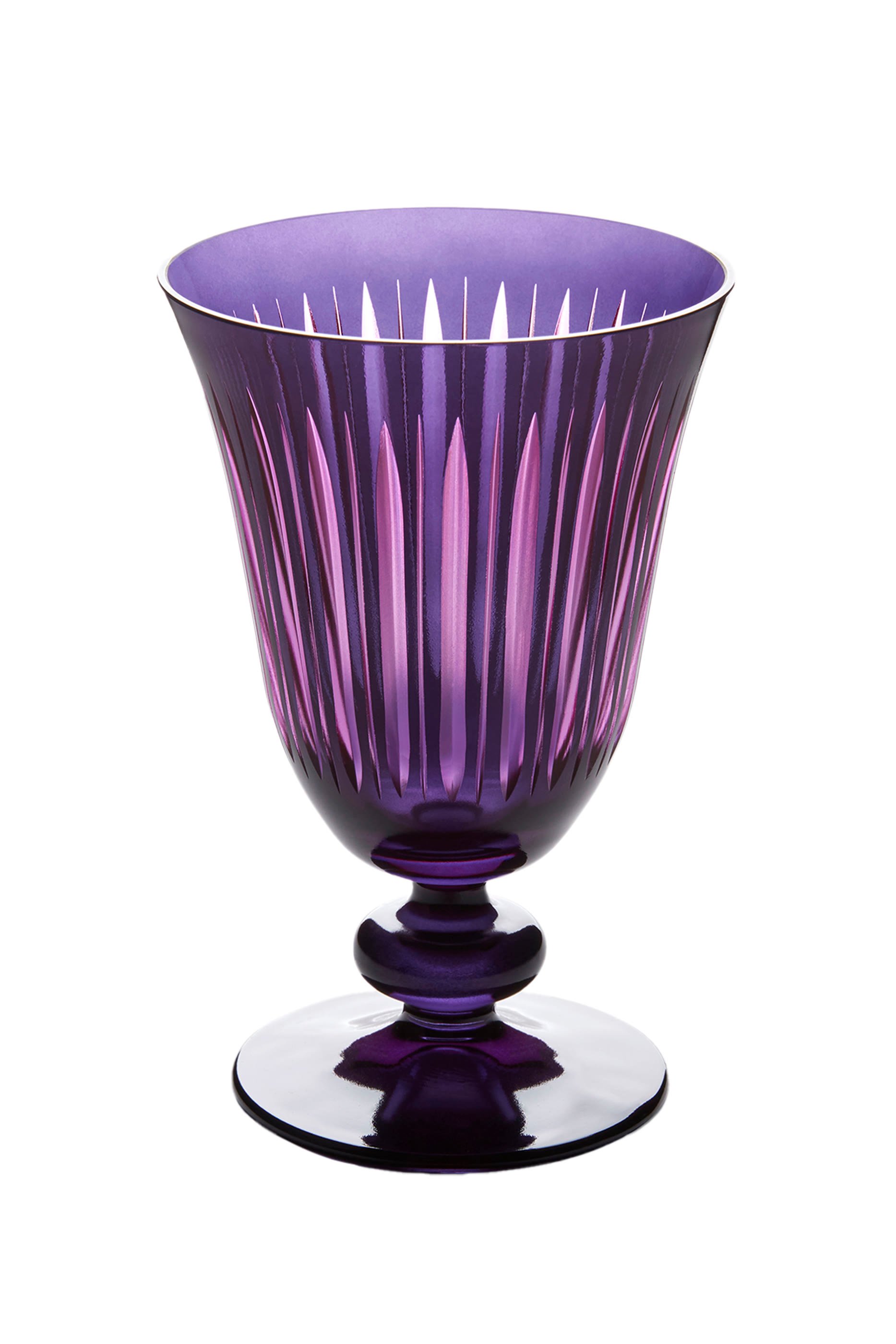 طقم كؤوس مشروبات فاخرة بريزم بنفسجية، 4 قطع