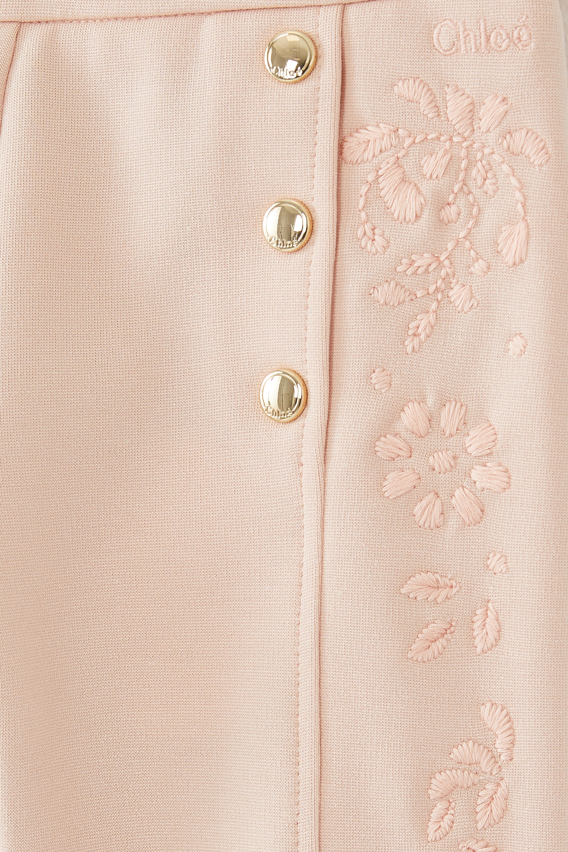 بنطال رياضي للأطفال بتطريزات زهور