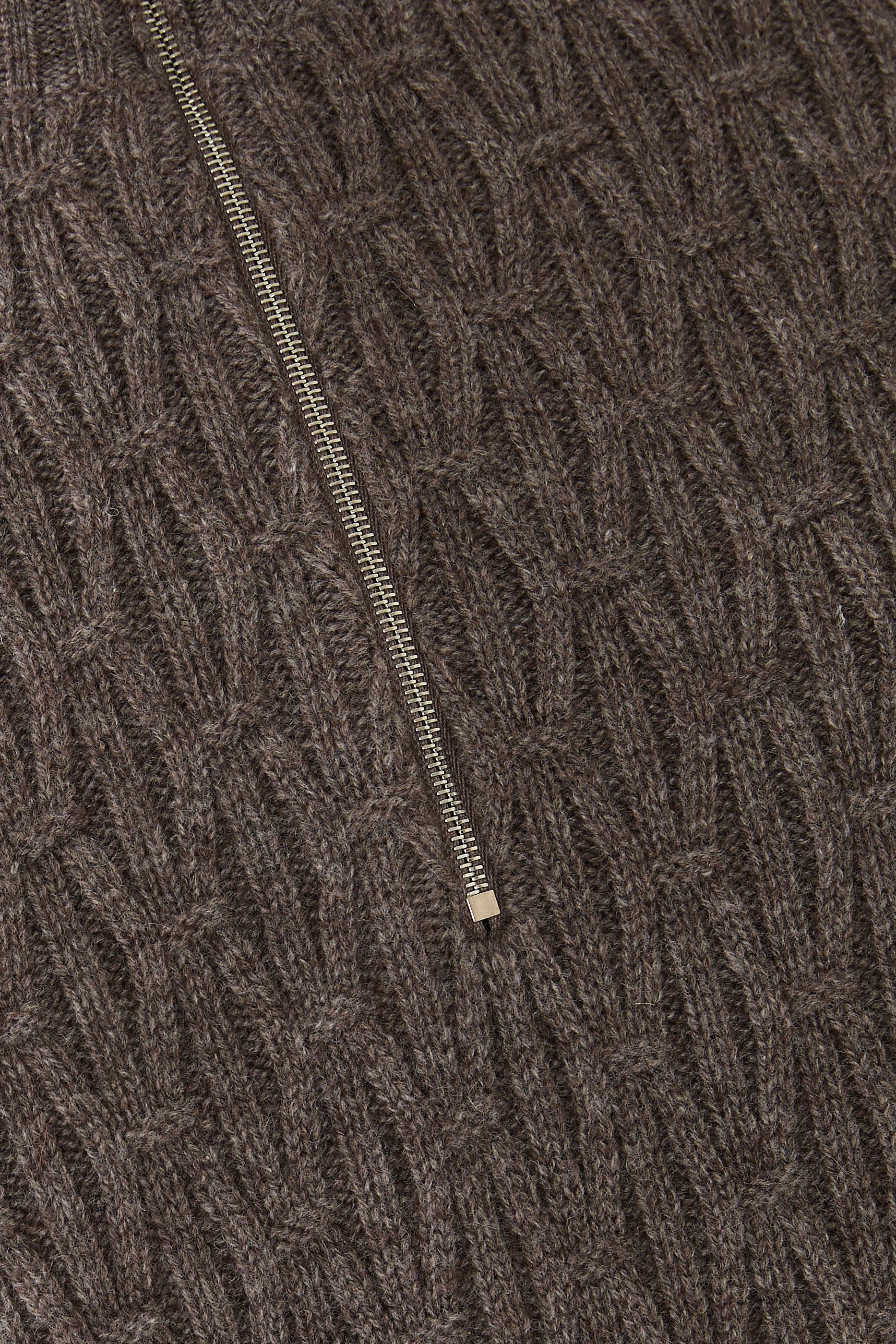 كنزة لوبيتو منسوجة بنصف سحاب