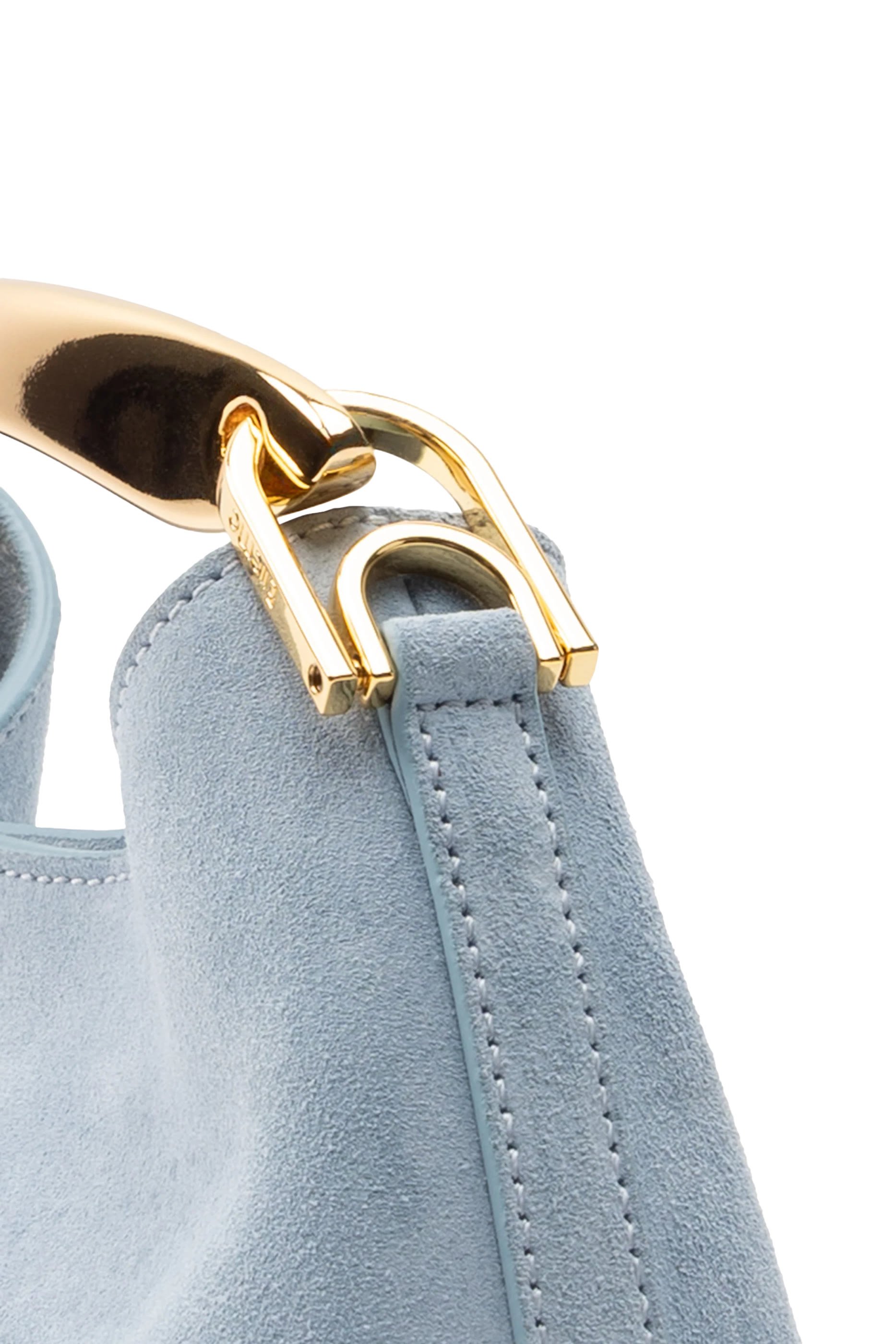  Mini Boomerang Suede Bag