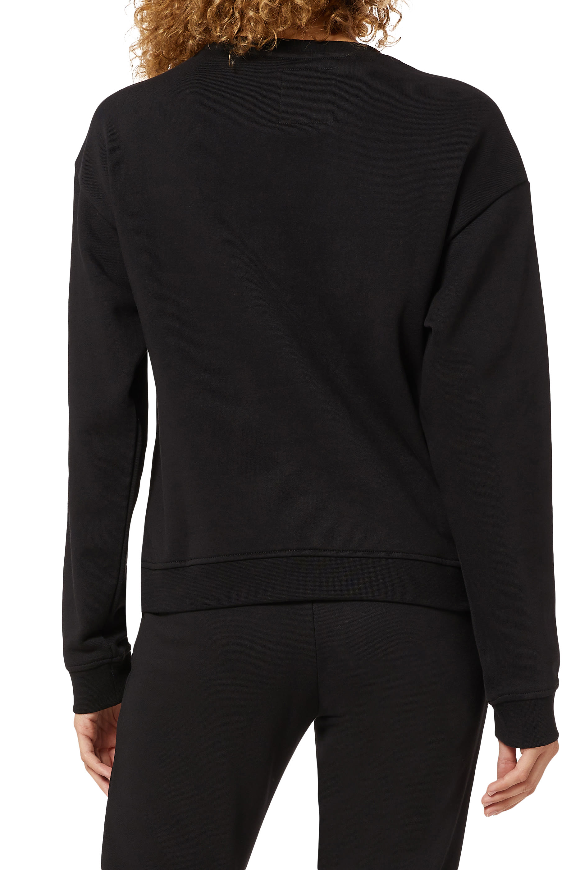 سويت شيرت أيكون قطن بطبعة شعار الماركة