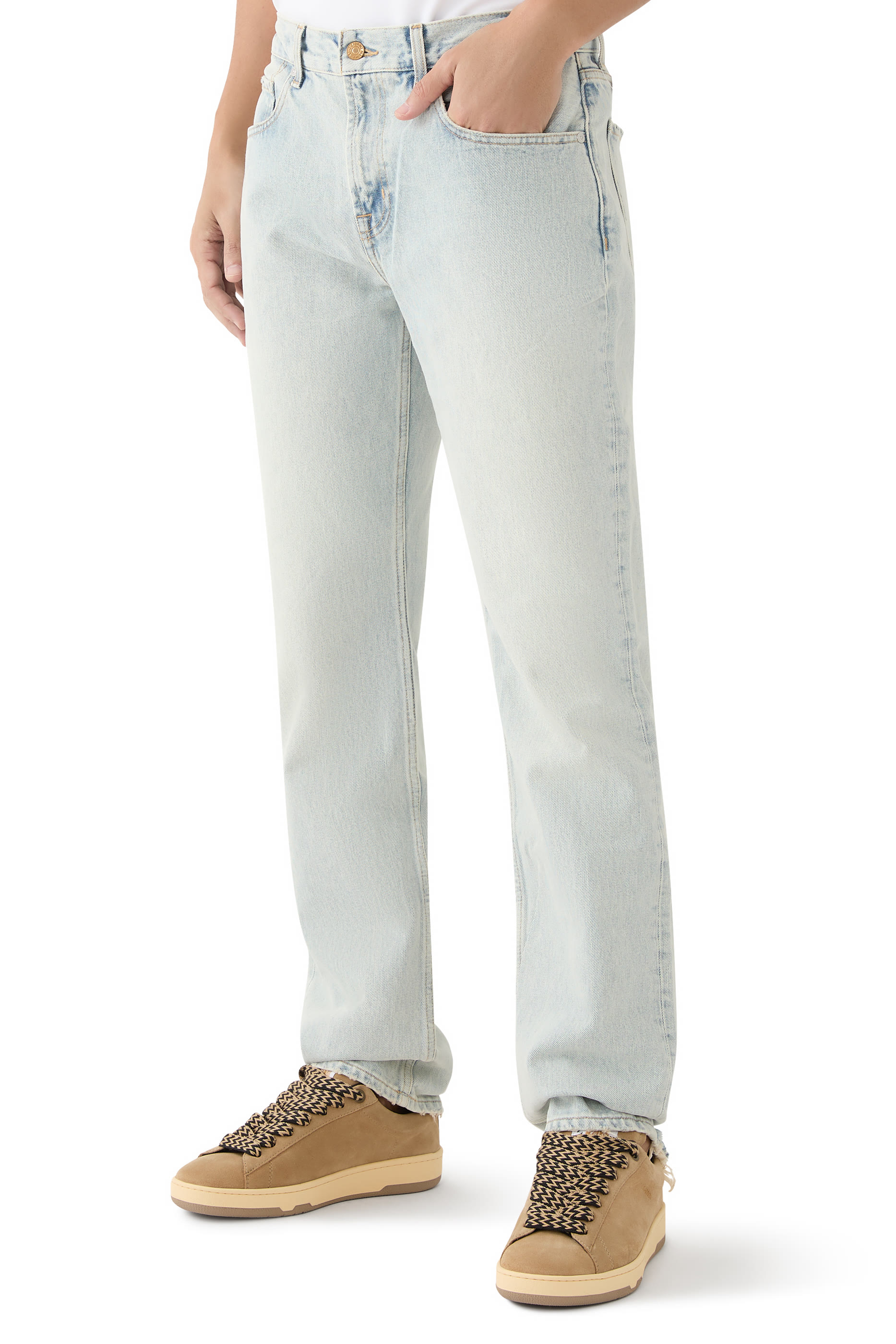 بنطال بقصة ساق مستقيمة