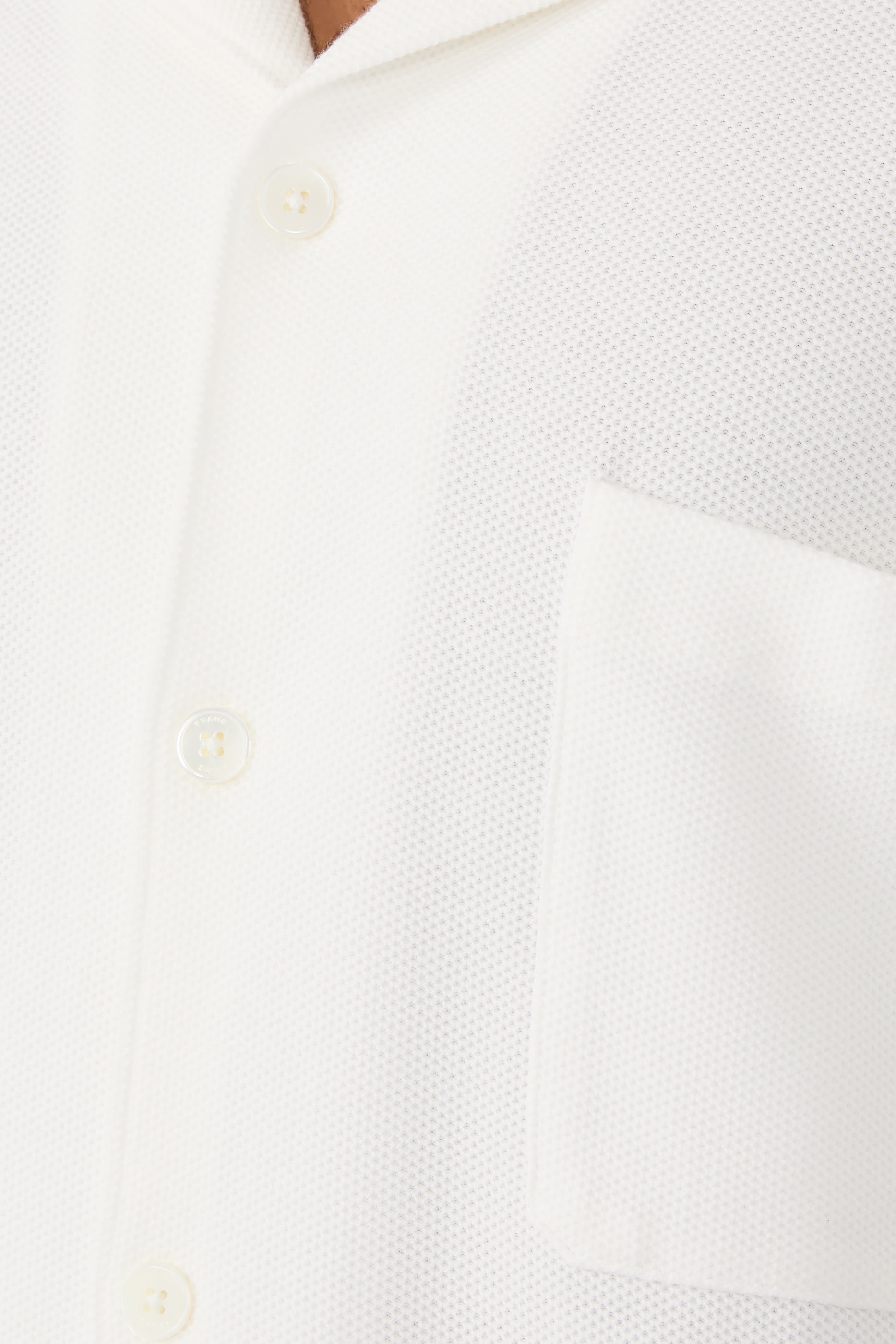 قميص بقصة مريحة واكمام قصيرة جاكار