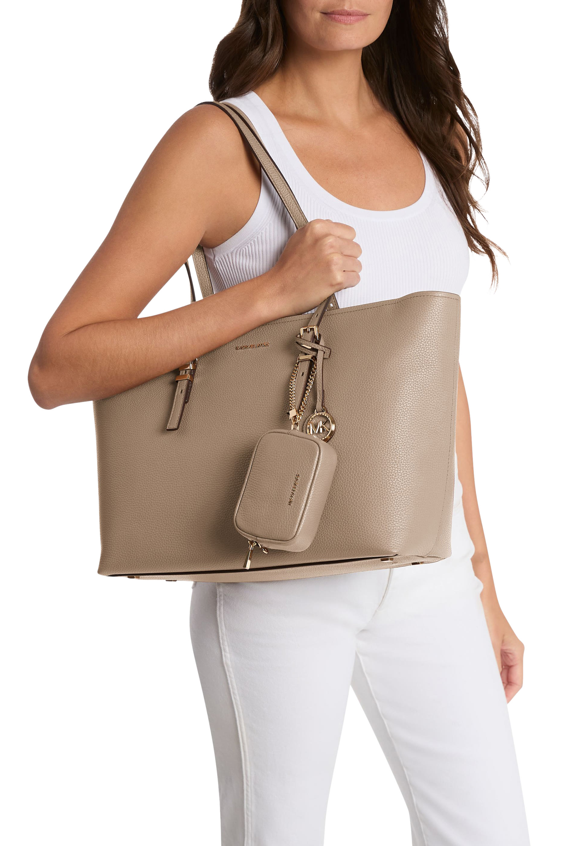 Quinn Large Pebbled Tote Bag