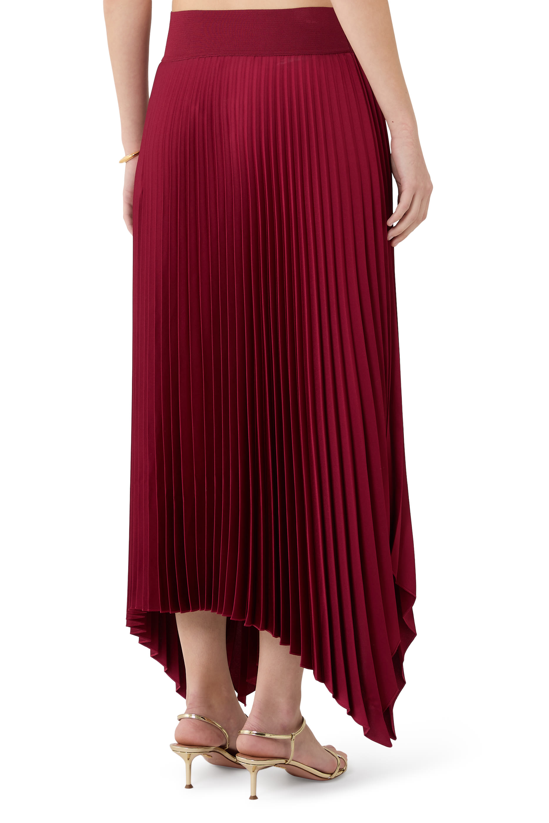 تنورة ايد منسوجة بطيات