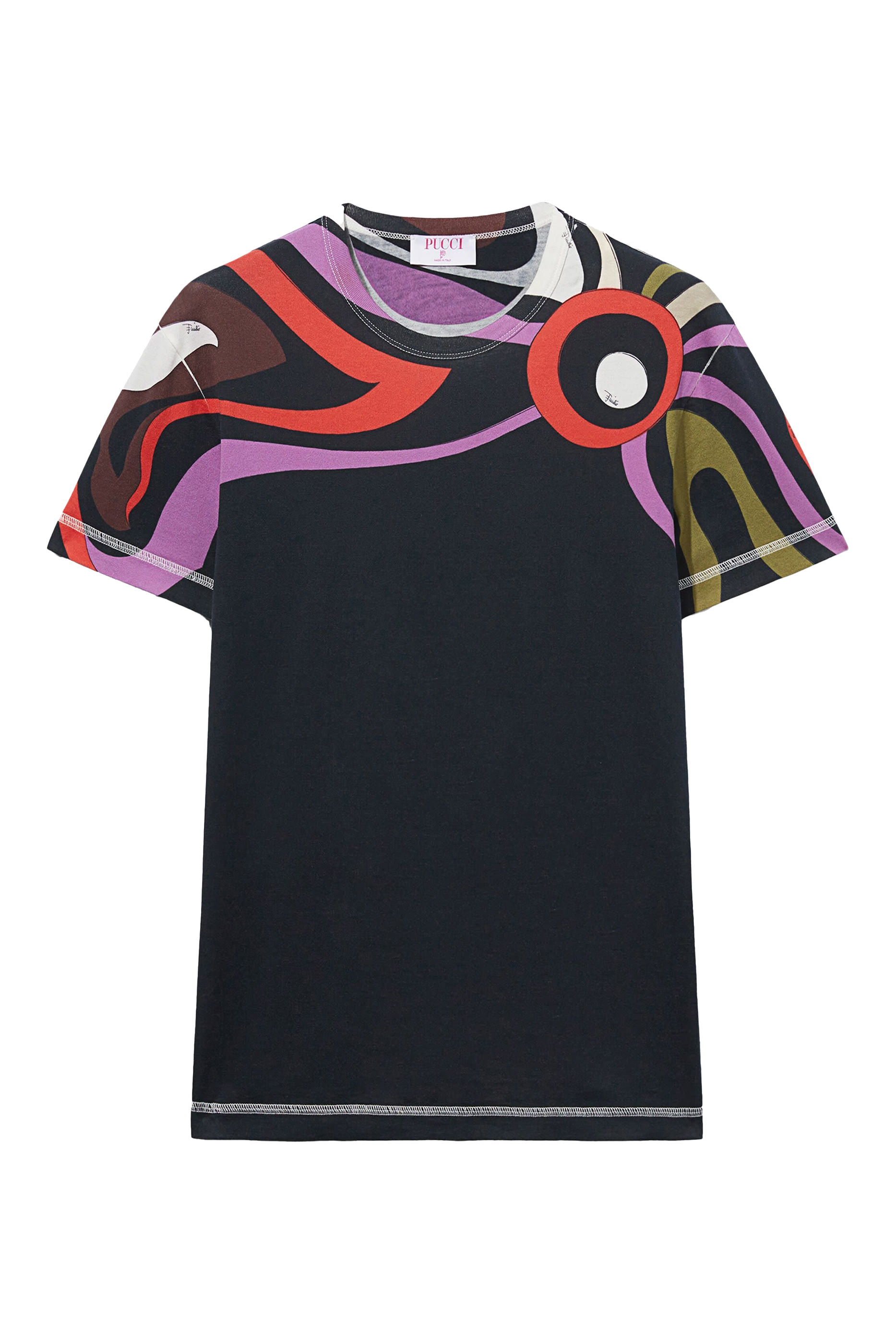 تيشيرت قطن بأكمام قصيرة