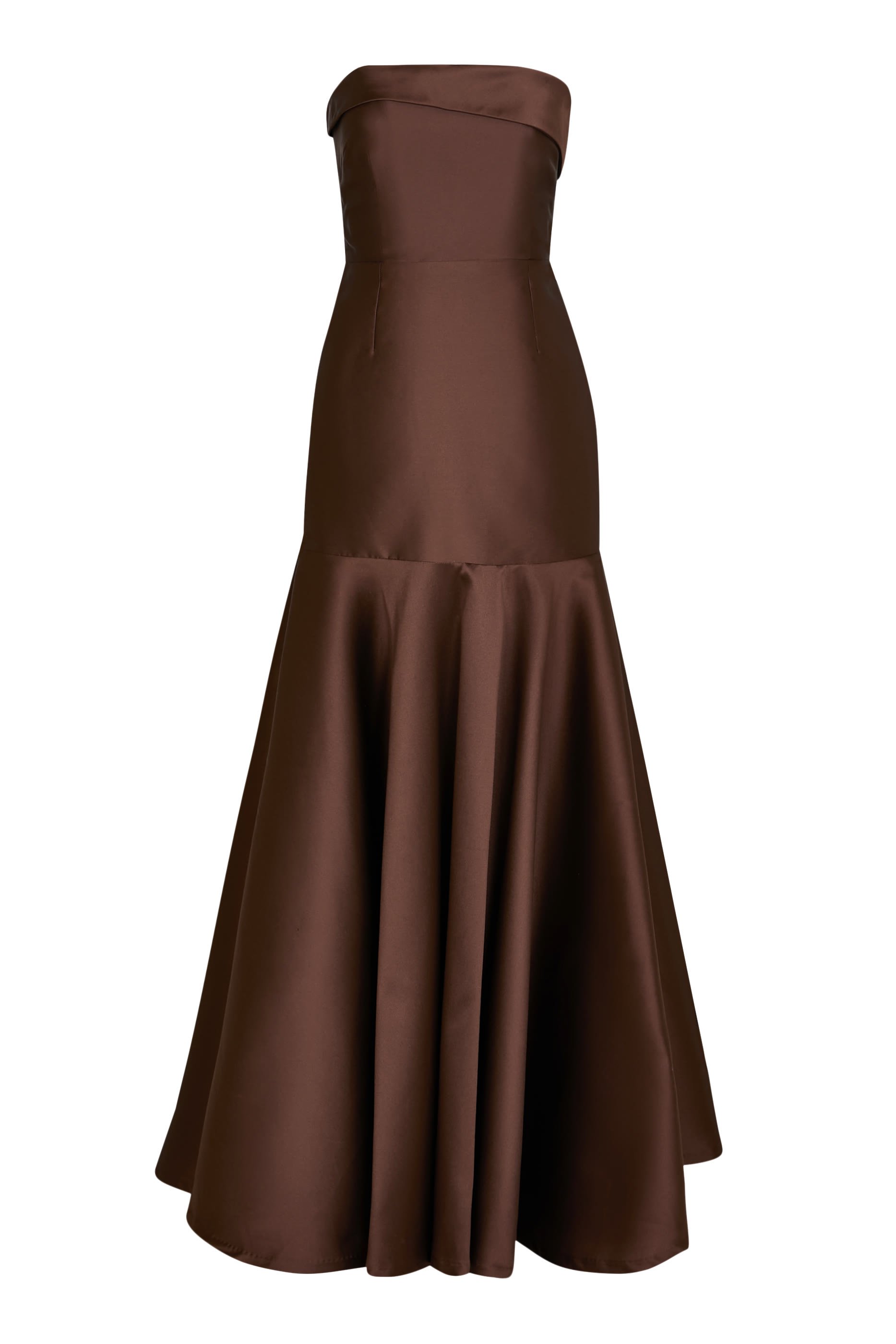 فستان سهرة بلا حمالات