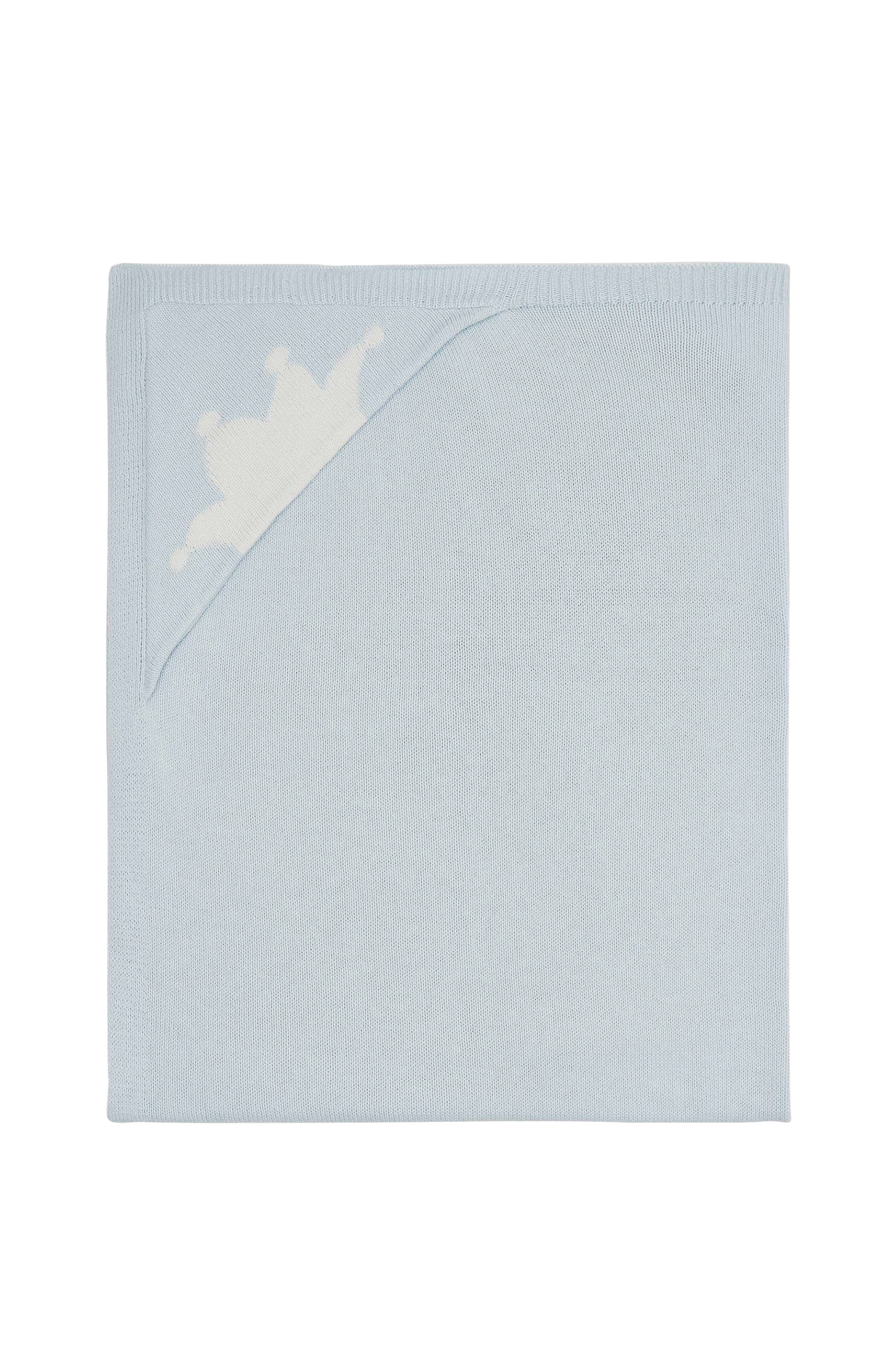 بطانية منسوجة بنقشة تاج