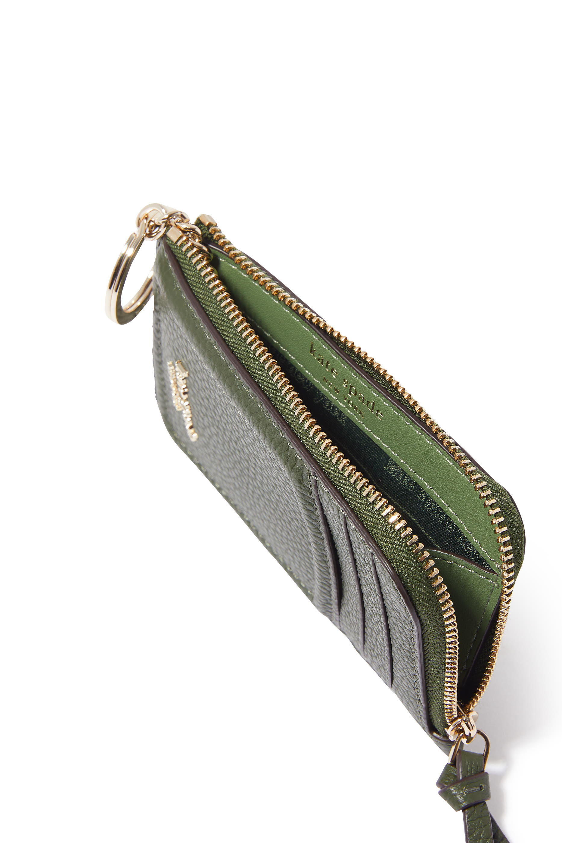 حافظة بطاقات بسحاب بعقدة