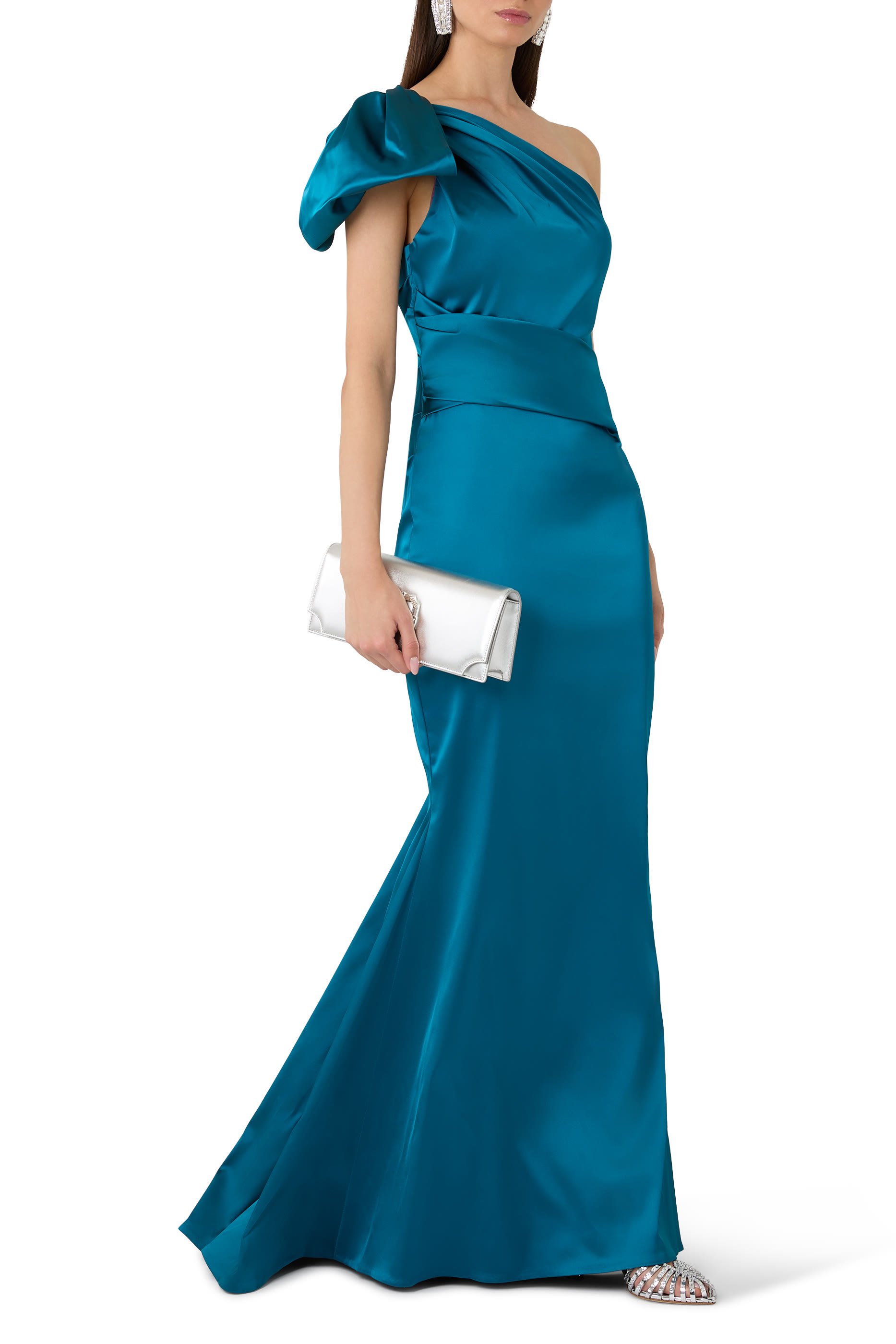 One-Shoulder Knot Dress