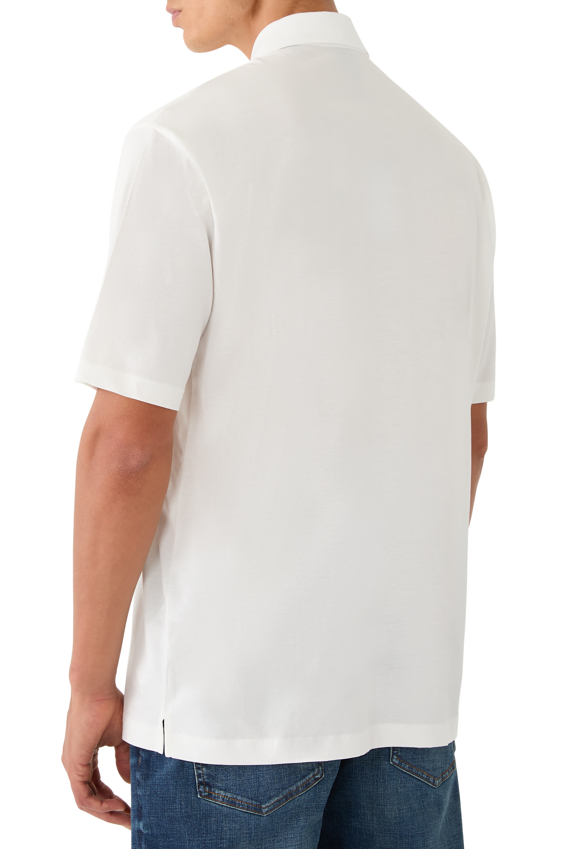 قميص بولو بقصة عادية  بولو قطن ممرسر