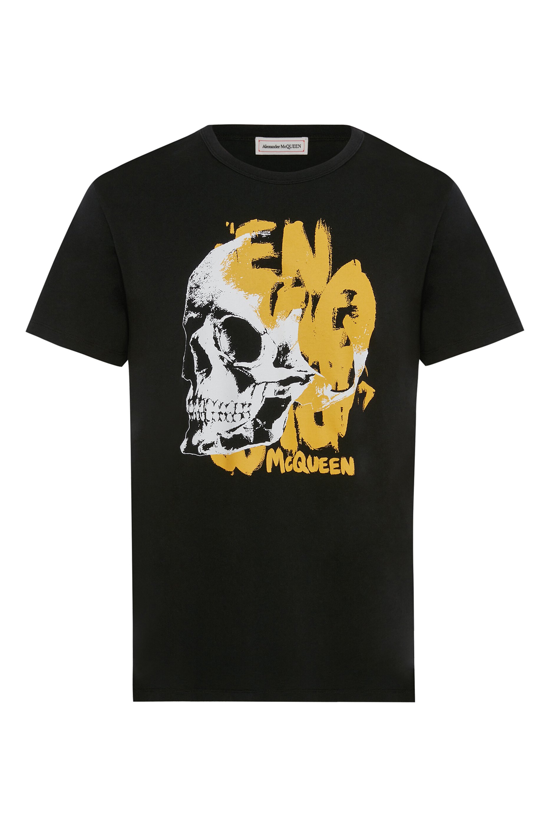 تيشيرت بطبعات جمجمة غرافيتي