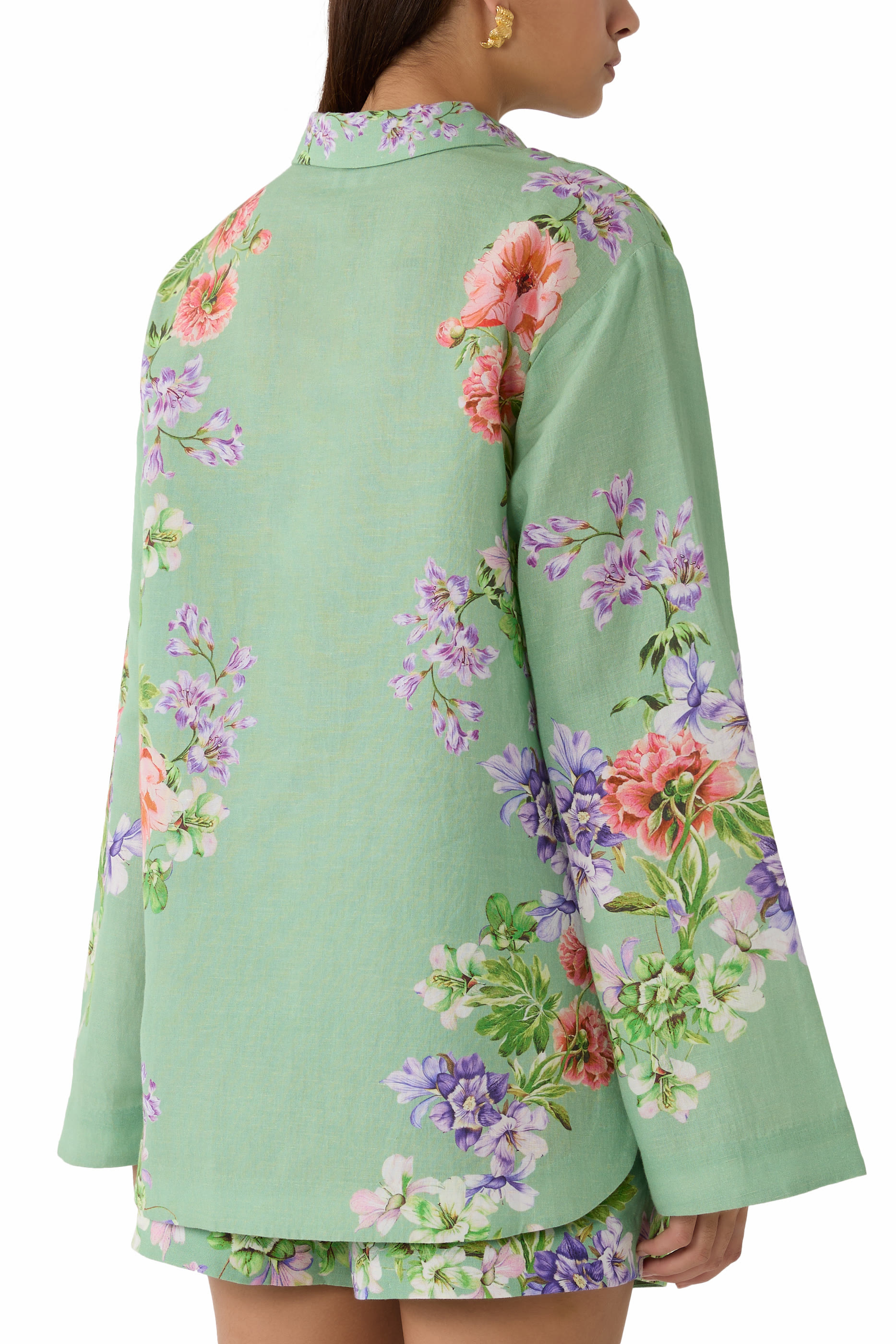 تونيك بياقة وأكتاف منخفضة