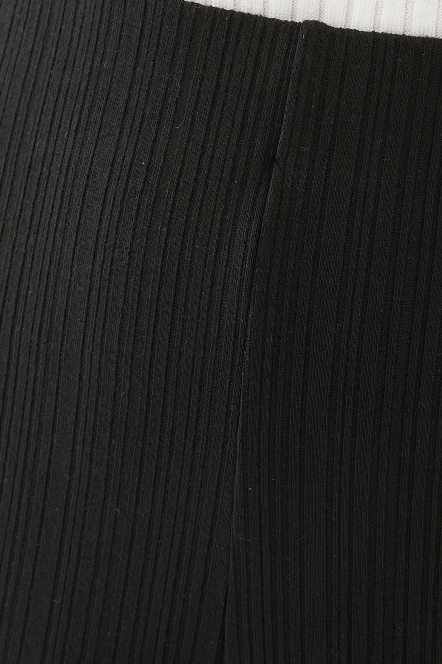 Rib Knit Wide-Leg Pants