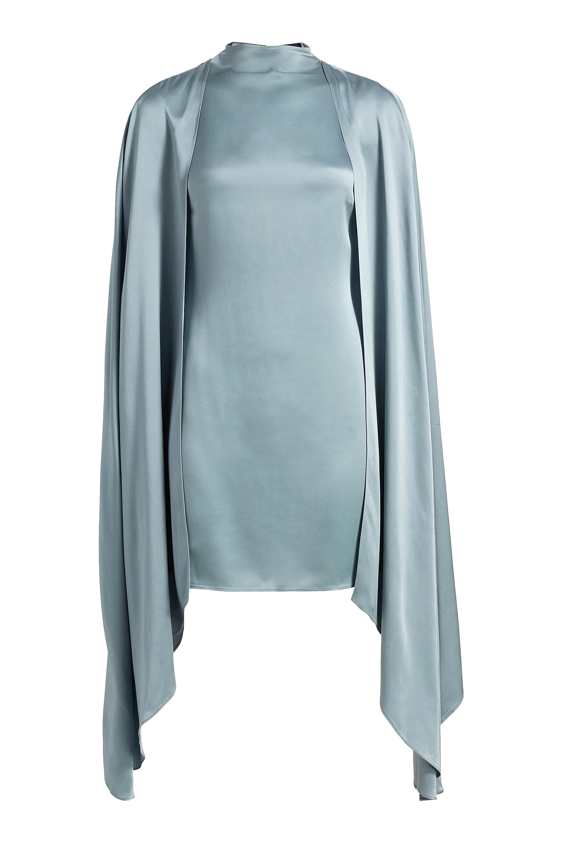 فستان قصير بأكمام كاب