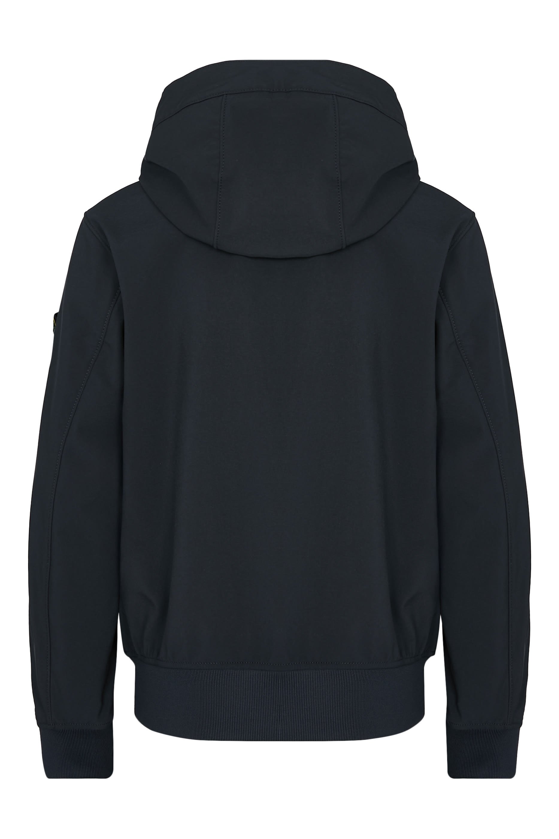 جاكيت بغطاء رأس ورقعة شعار الماركة للأطفال