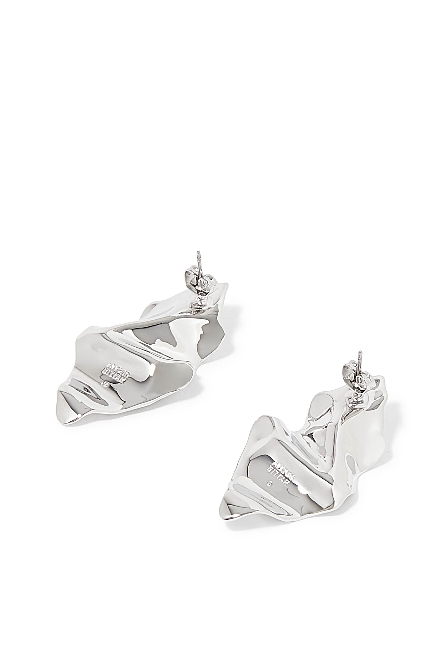 أقراط كبس صغيرة بملمس مجعد نحاس مطلي بالروديوم وفولاذ مستخدم في المعدات الطبية