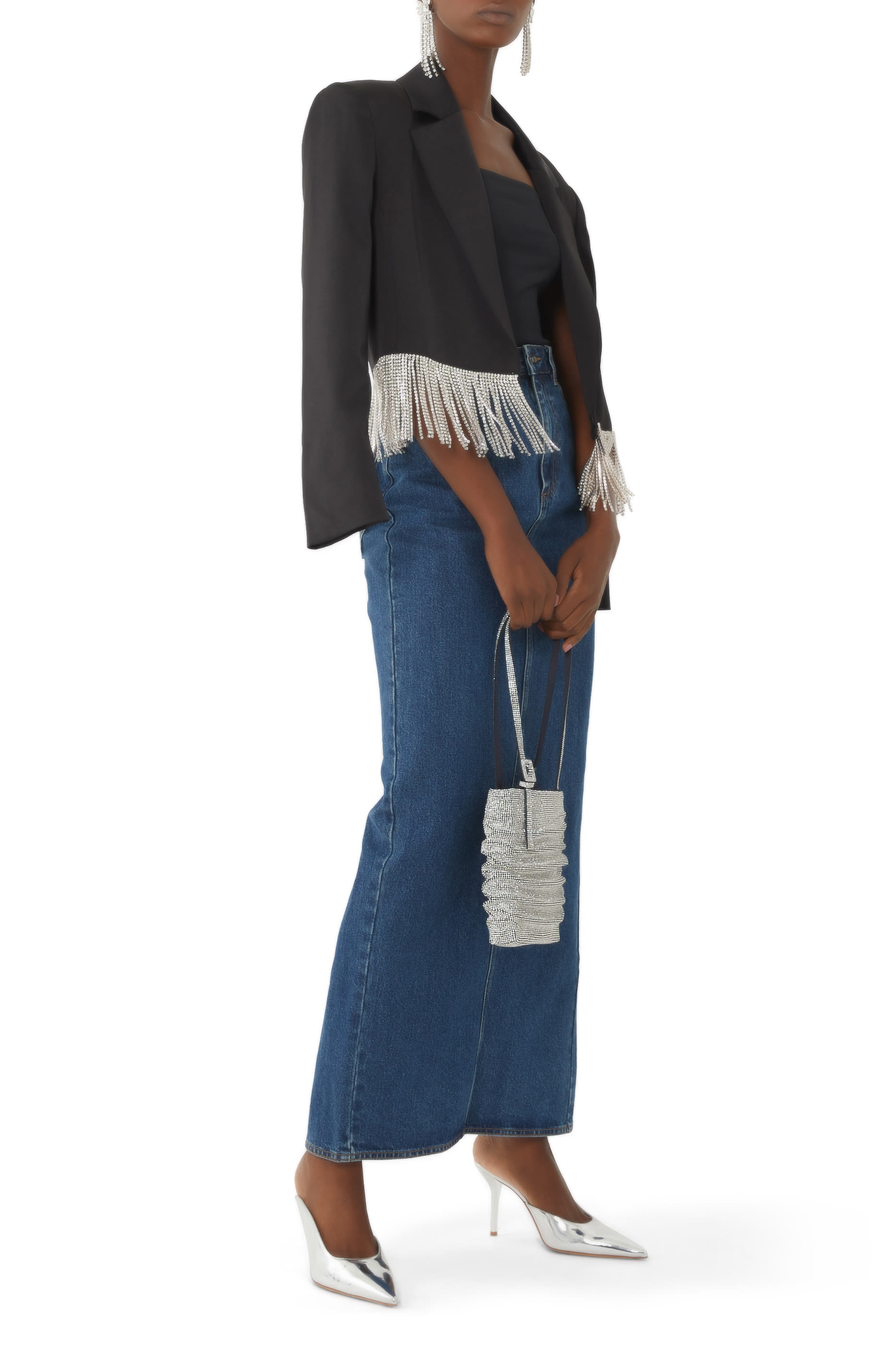 بليزر شان قصير بشرابات