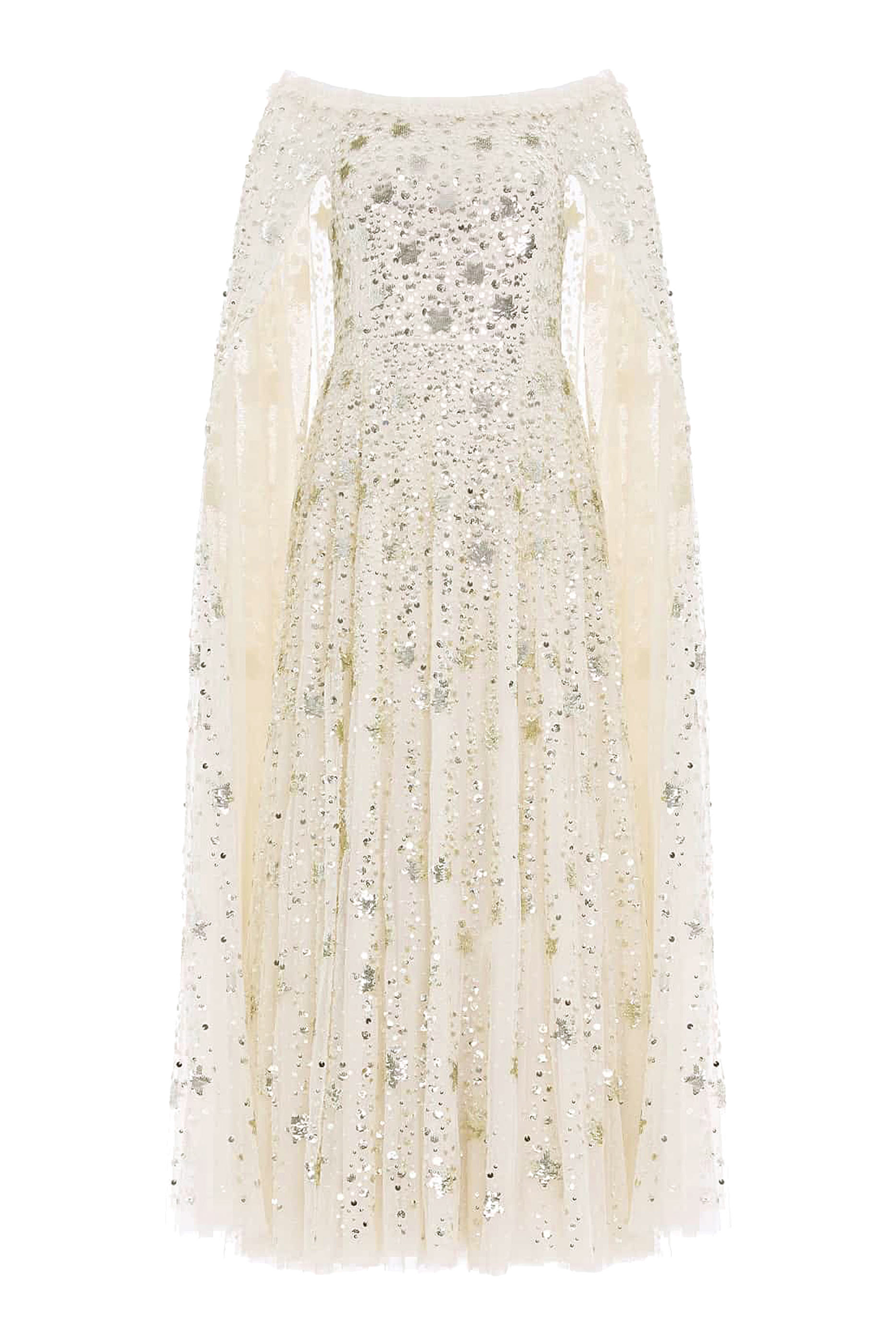 فستان سهرة شوتينغ ستارز بكاب بطول الكاحل