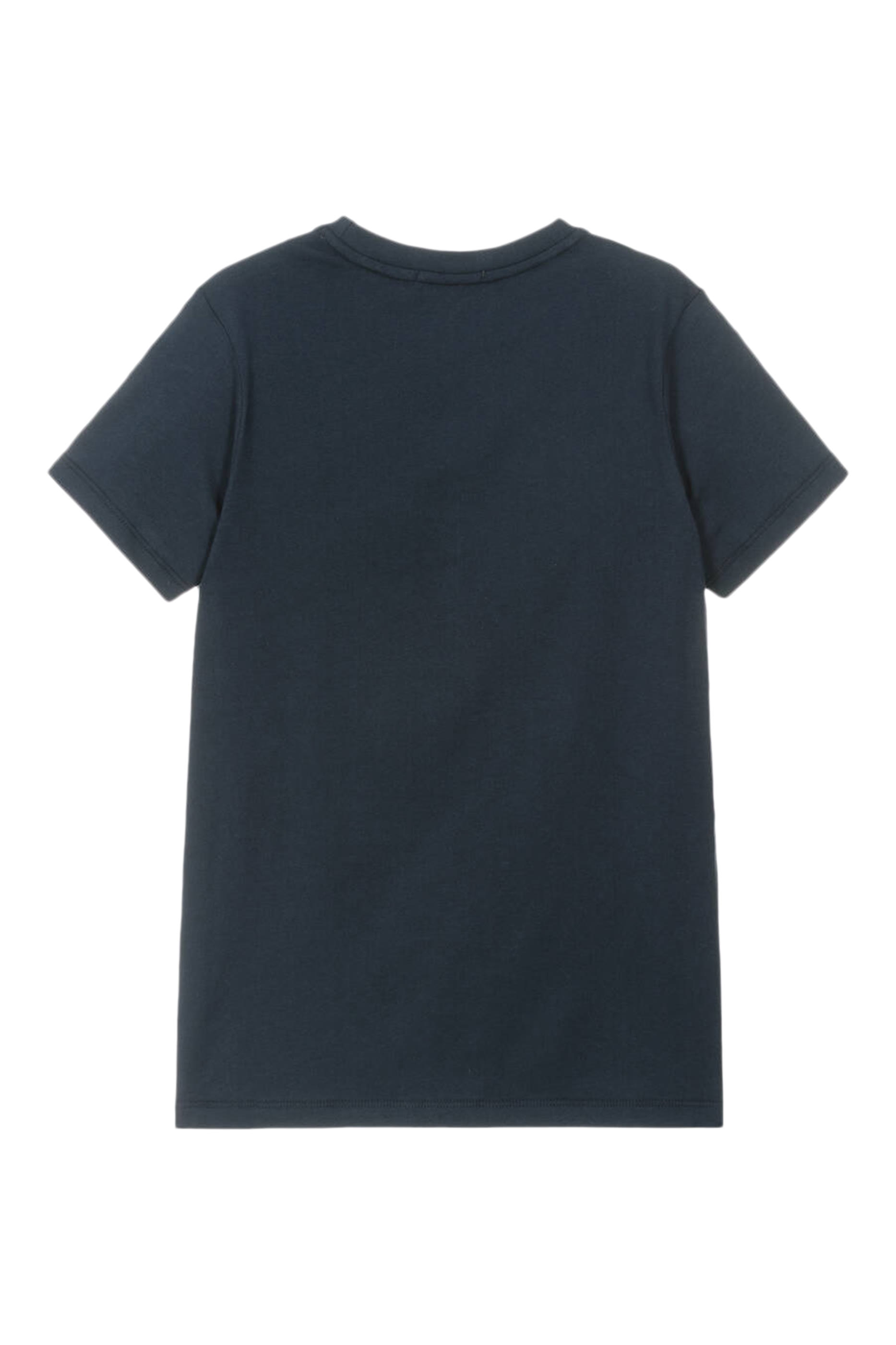 تيشيرت قطن بشعار الماركة للأطفال