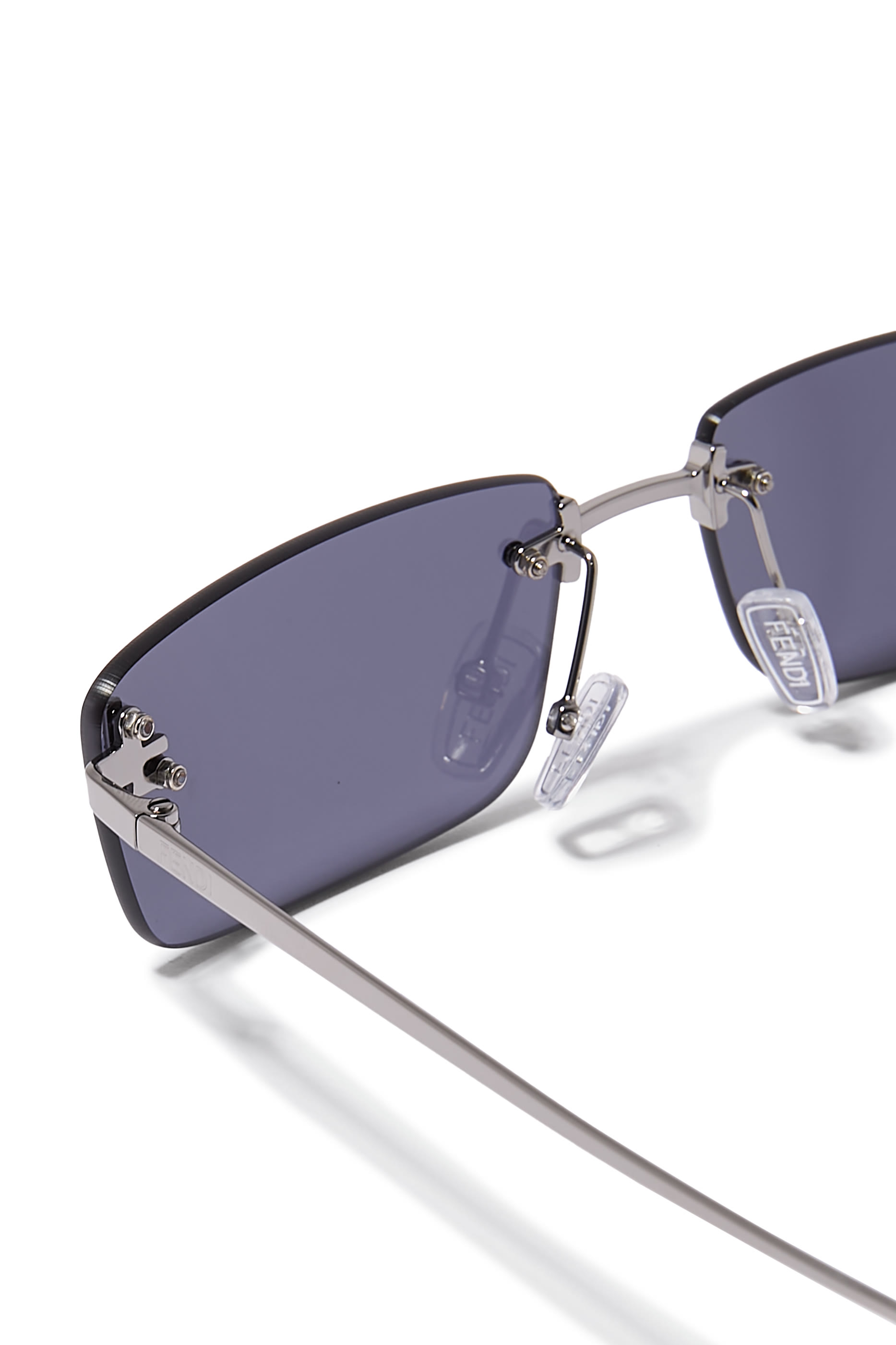 نظارة شمسية فيرست بإطار مستطيل مرصعة بكريستال