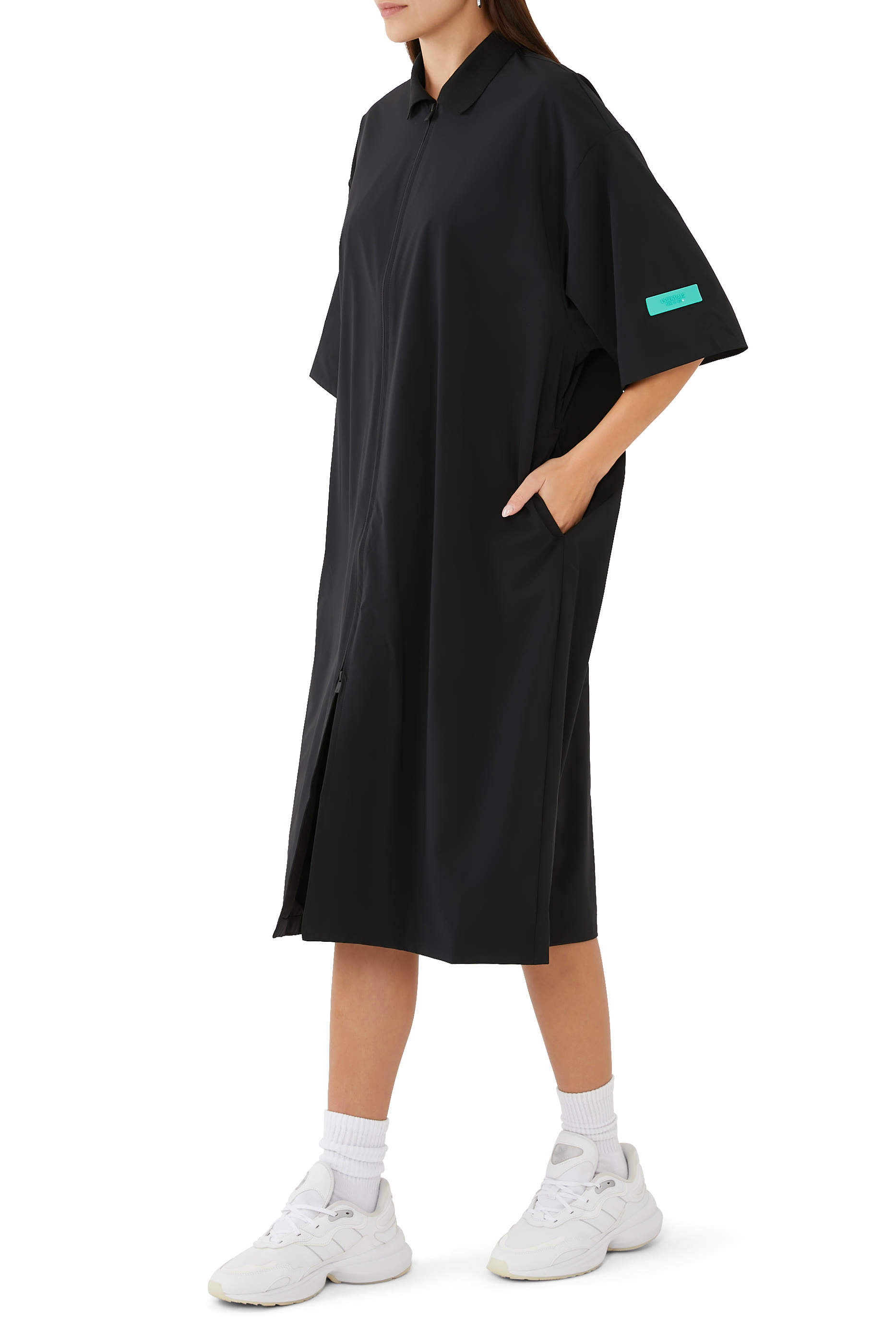 فستان بولو بسحاب كامل