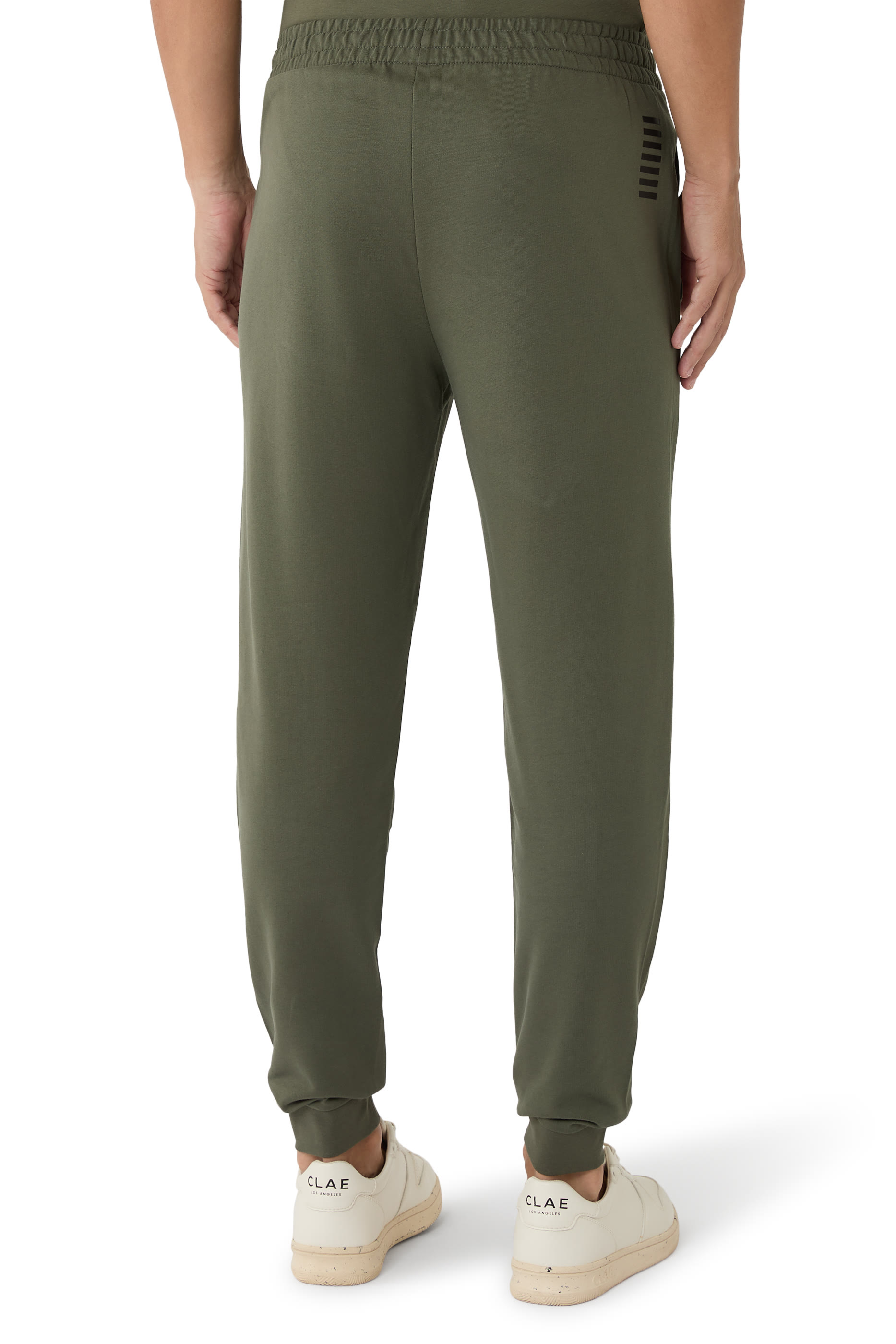 بنطال رياضي بشعار الماركة قطن