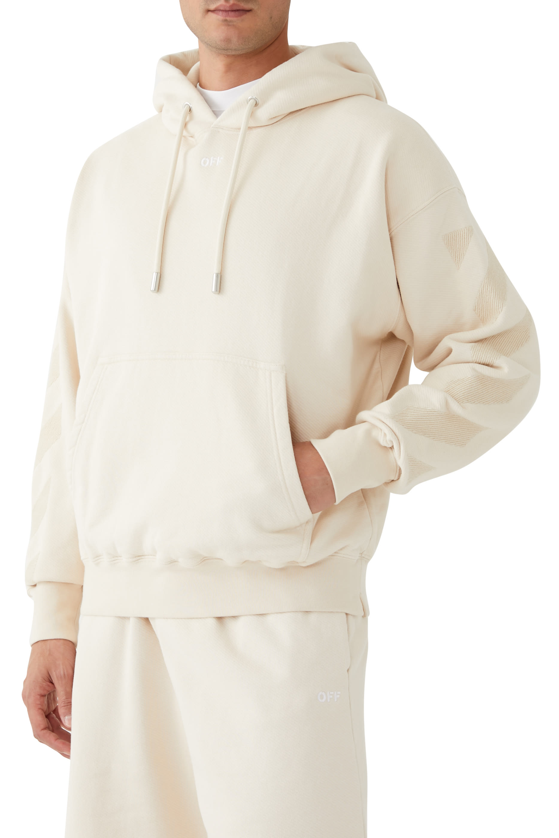 هودي سكيت بنقشة خطوط مائلة