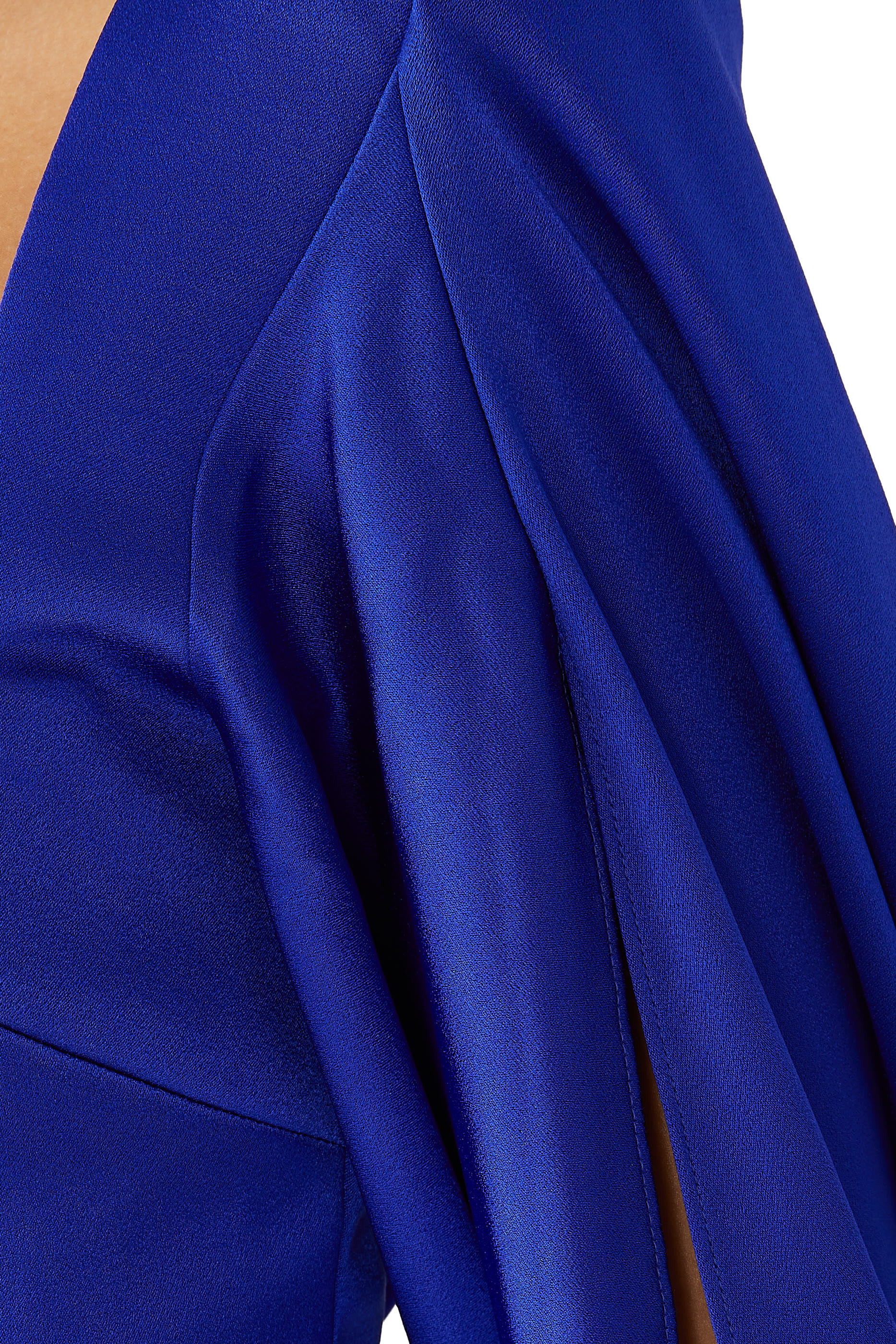 فستان سهرة ستان كريب بكاب