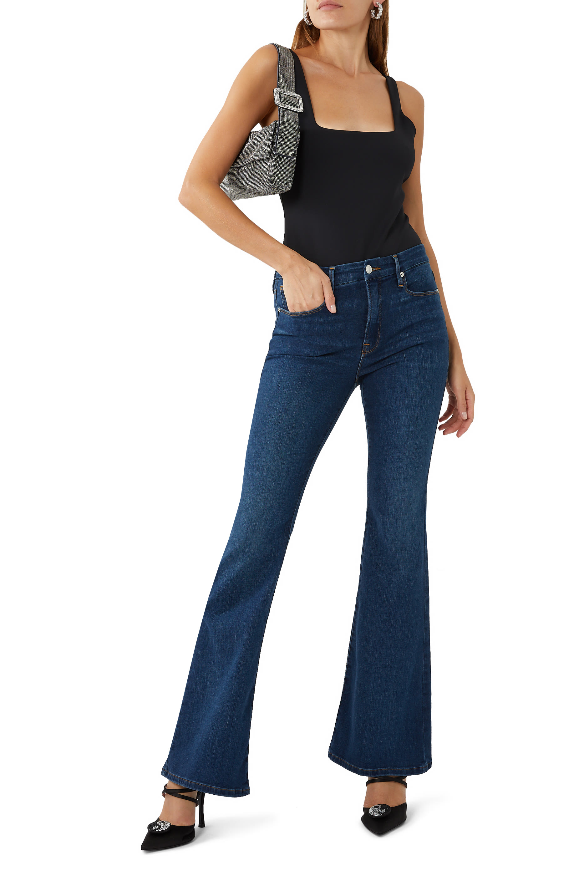 بنطال جينز جود فلار بقصة ضيقة