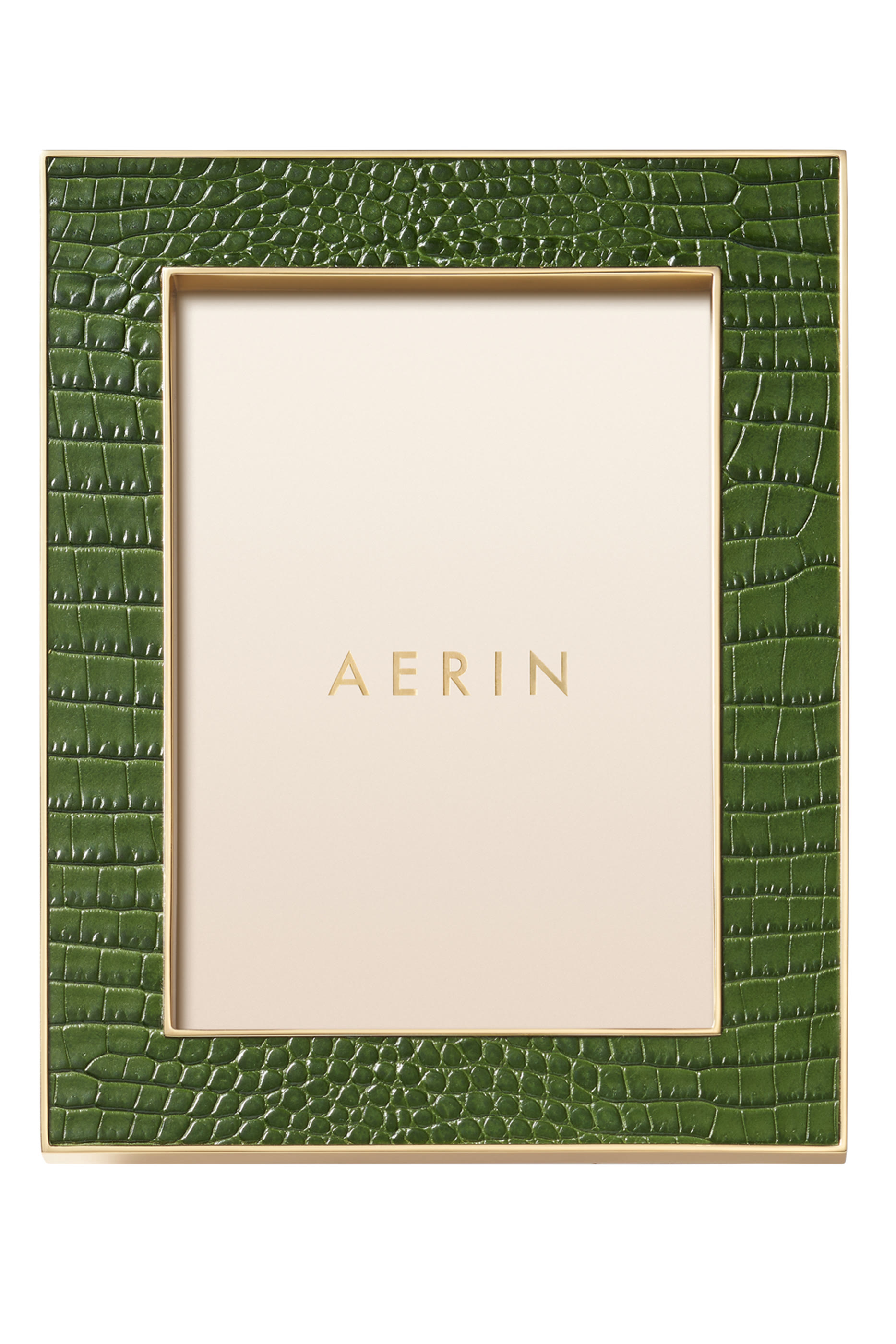 إطار صورة كلاسيك جلد بنقشة جلد التمساح