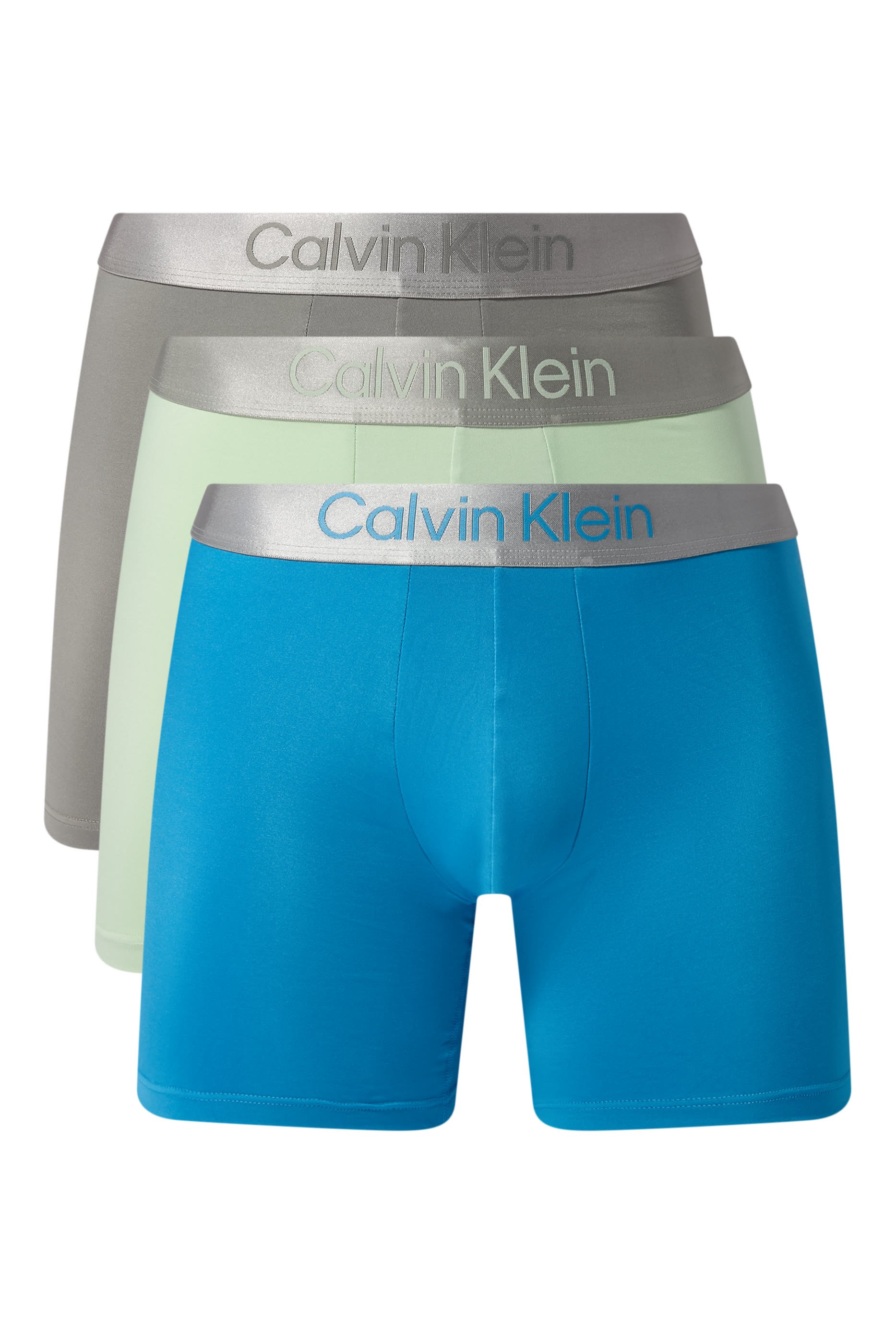 طقم بوكسر قماش مايكرو مطاطي، 3 قطع 