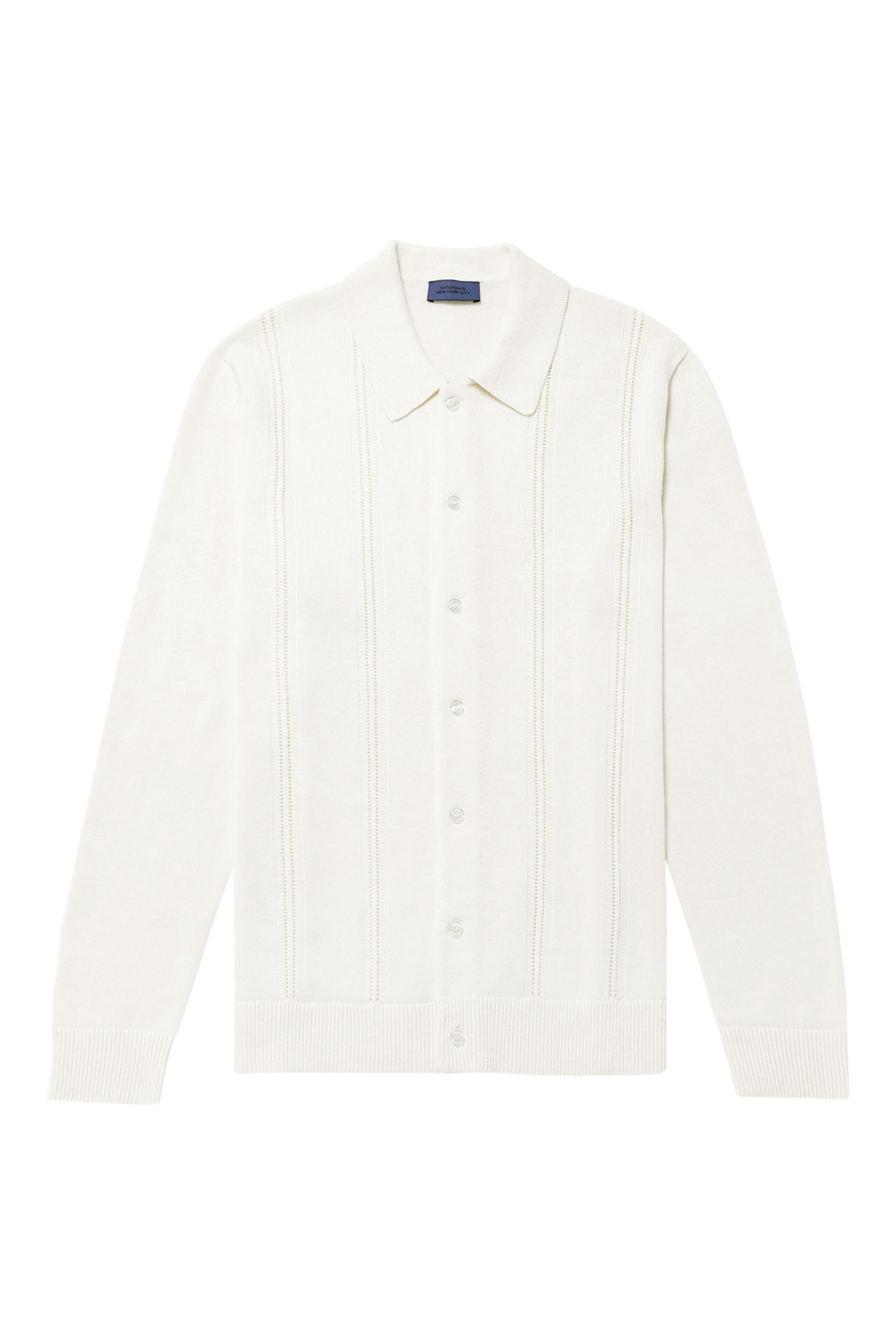 قميص بولو جحمد بأكمام طويلة كتان