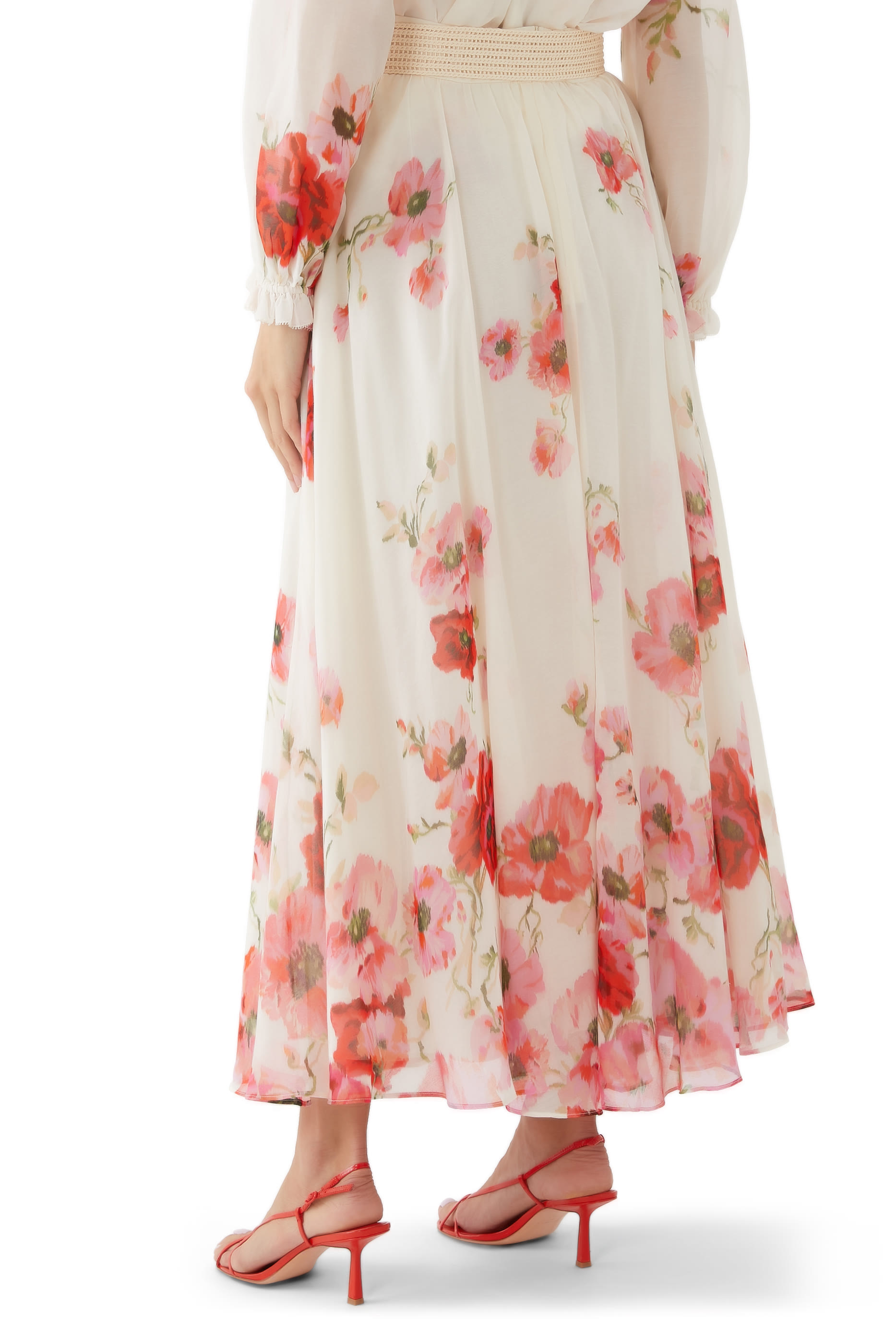 تنورة لايت برست طويلة