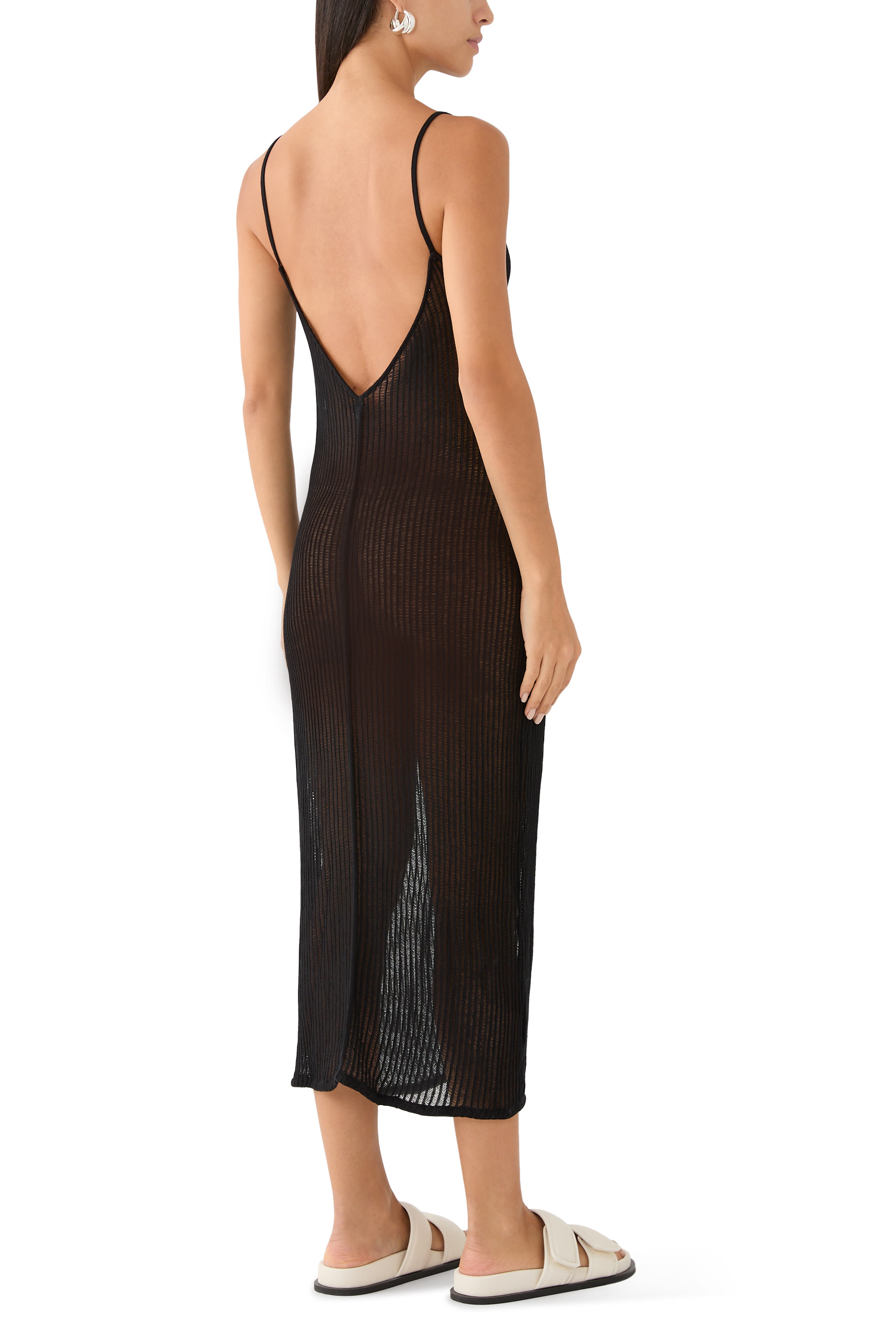 فستان لونا متوسط الطول نسيج فيسكوز