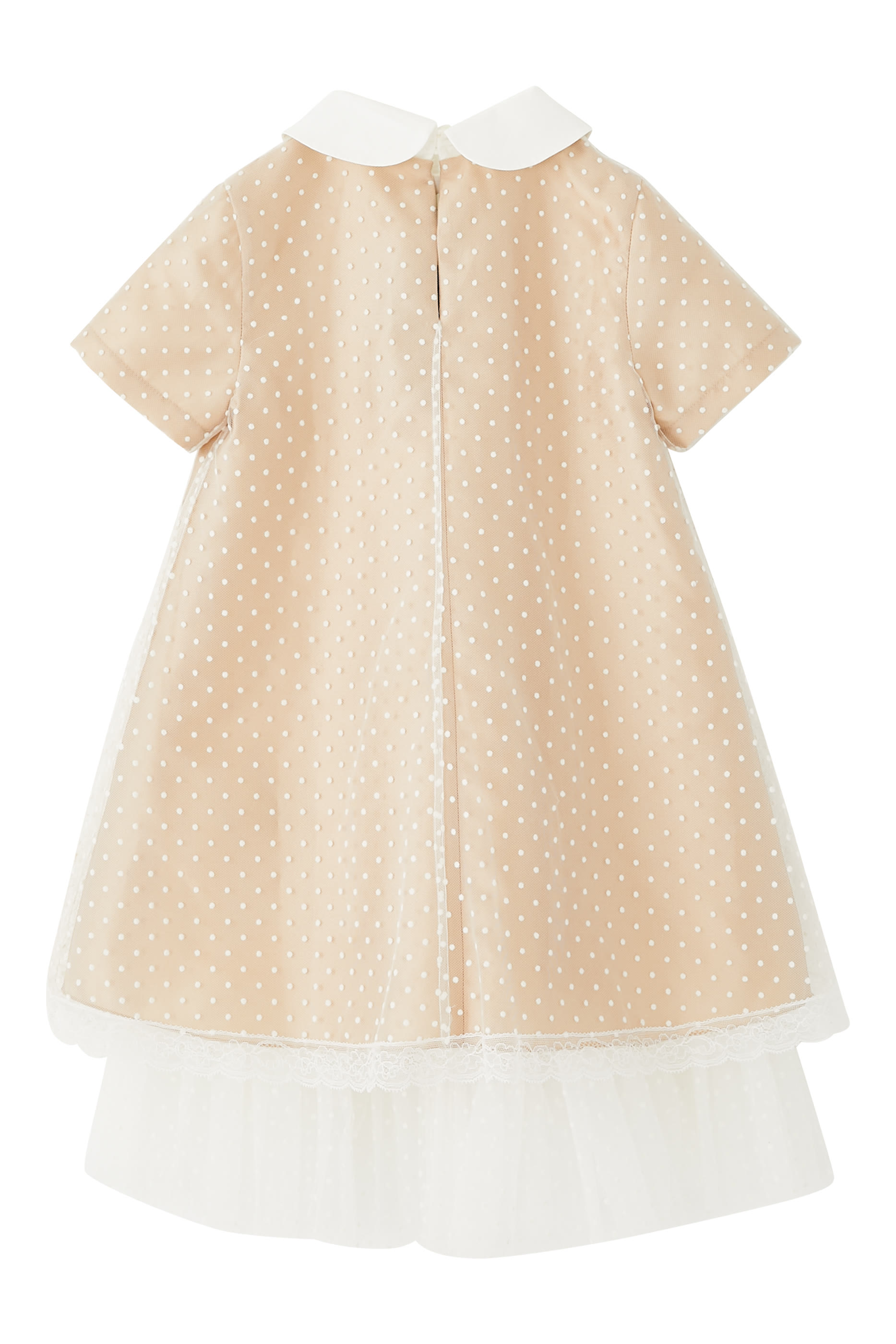 فستان بتفاصيل شعار الماركة للأطفال