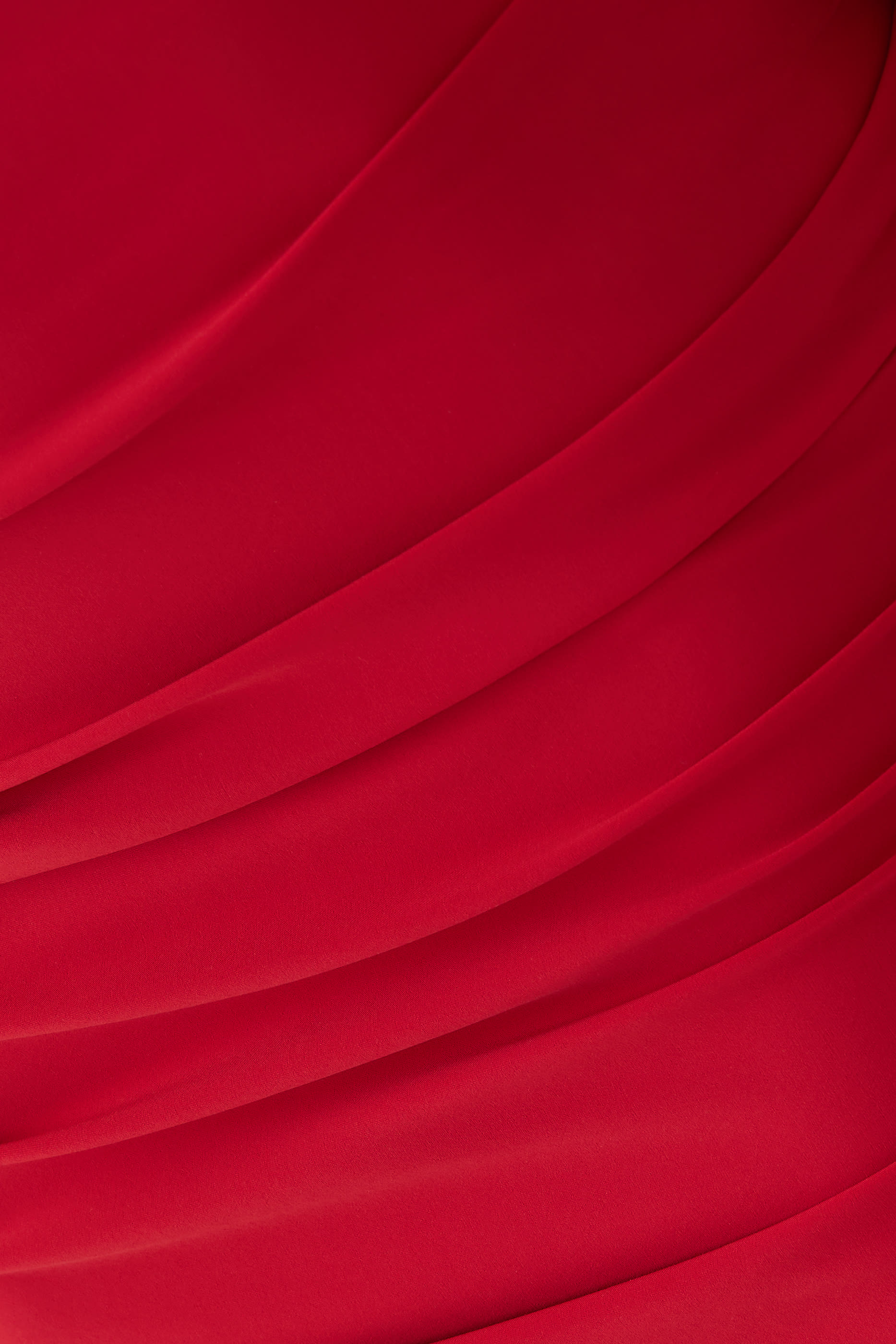 فستان سهرة أوهيري بلا حمالات بكشكش