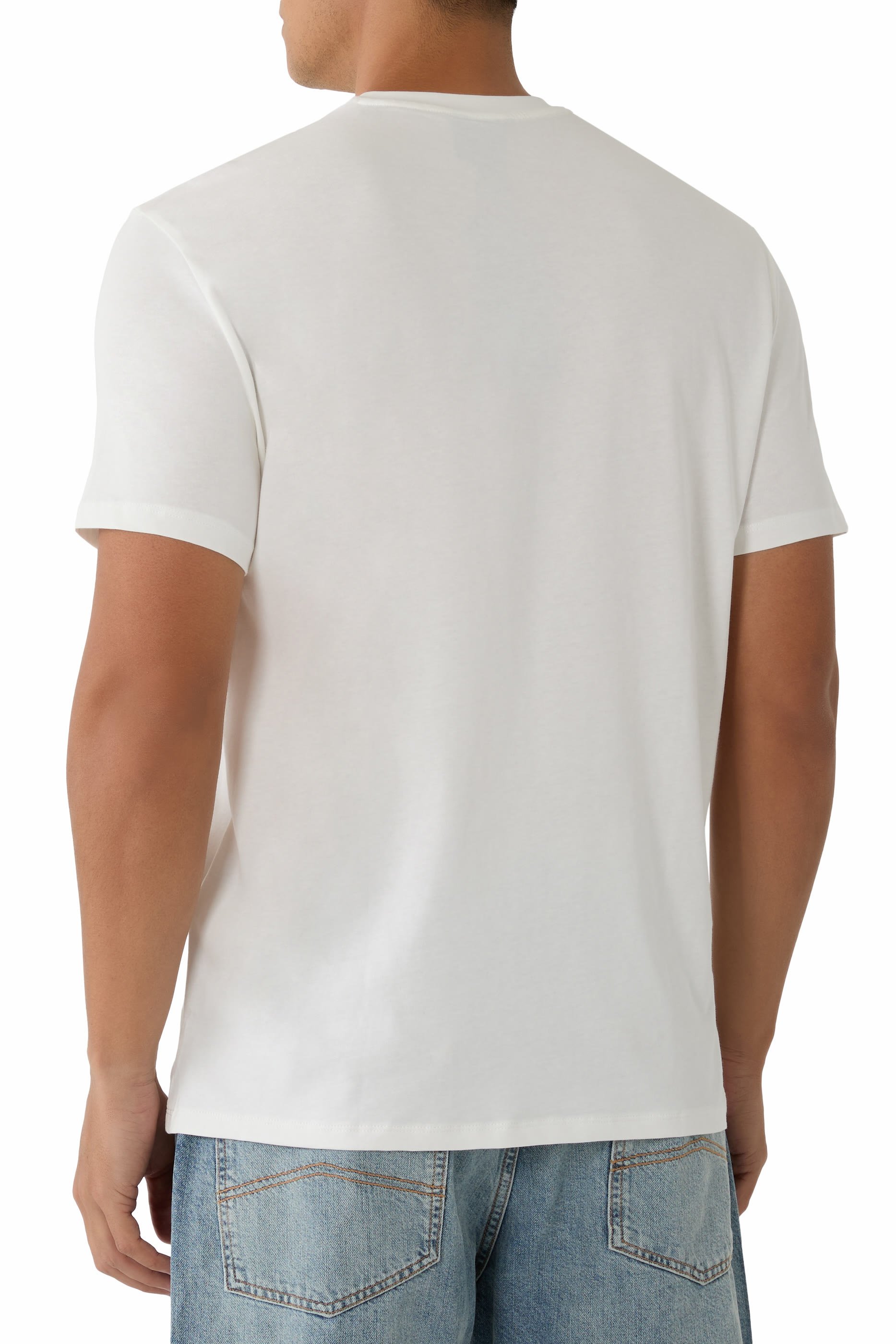 تيشيرت بشعار الماركة قطن