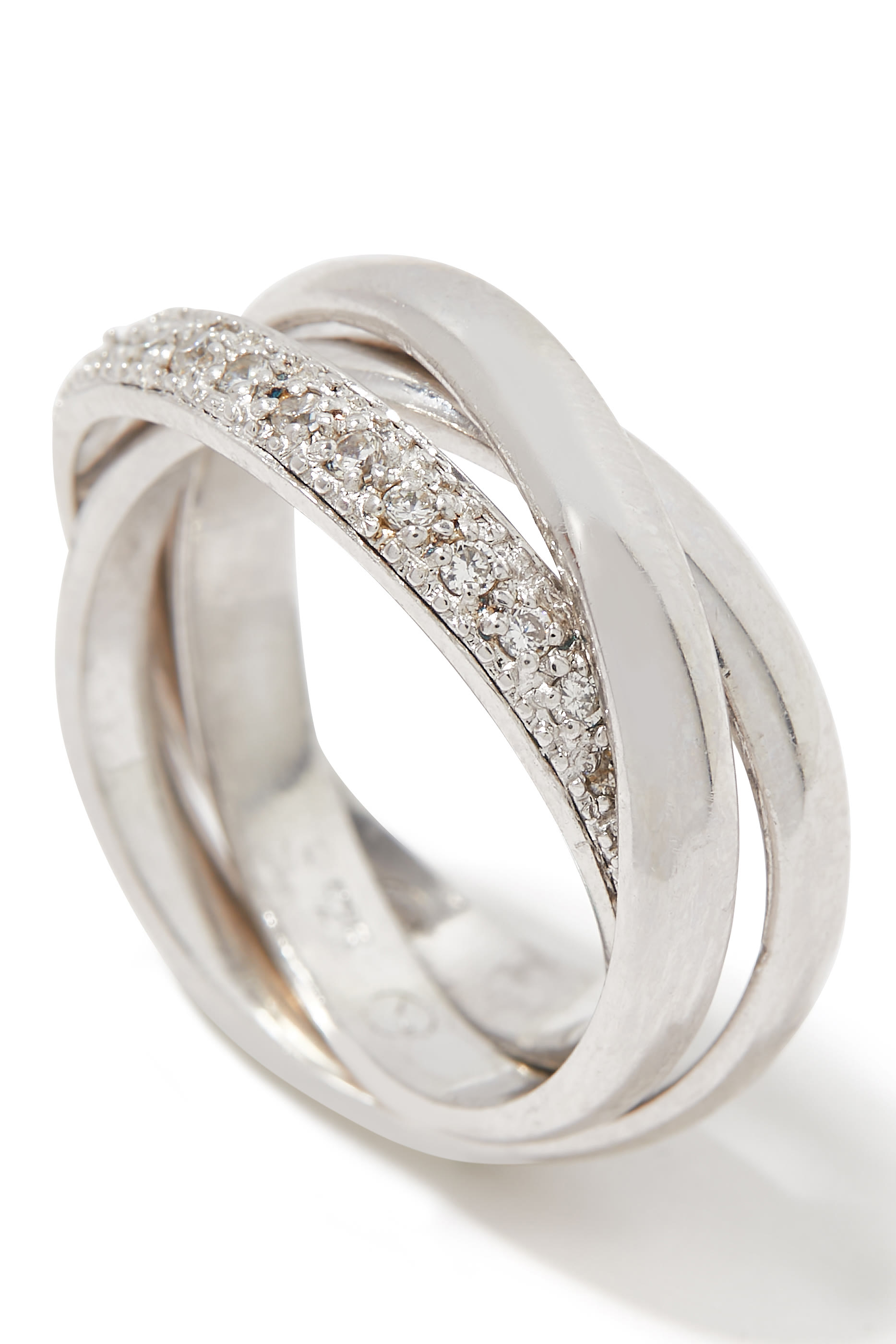 خاتم فيرا مرصع بأحجار بافيه