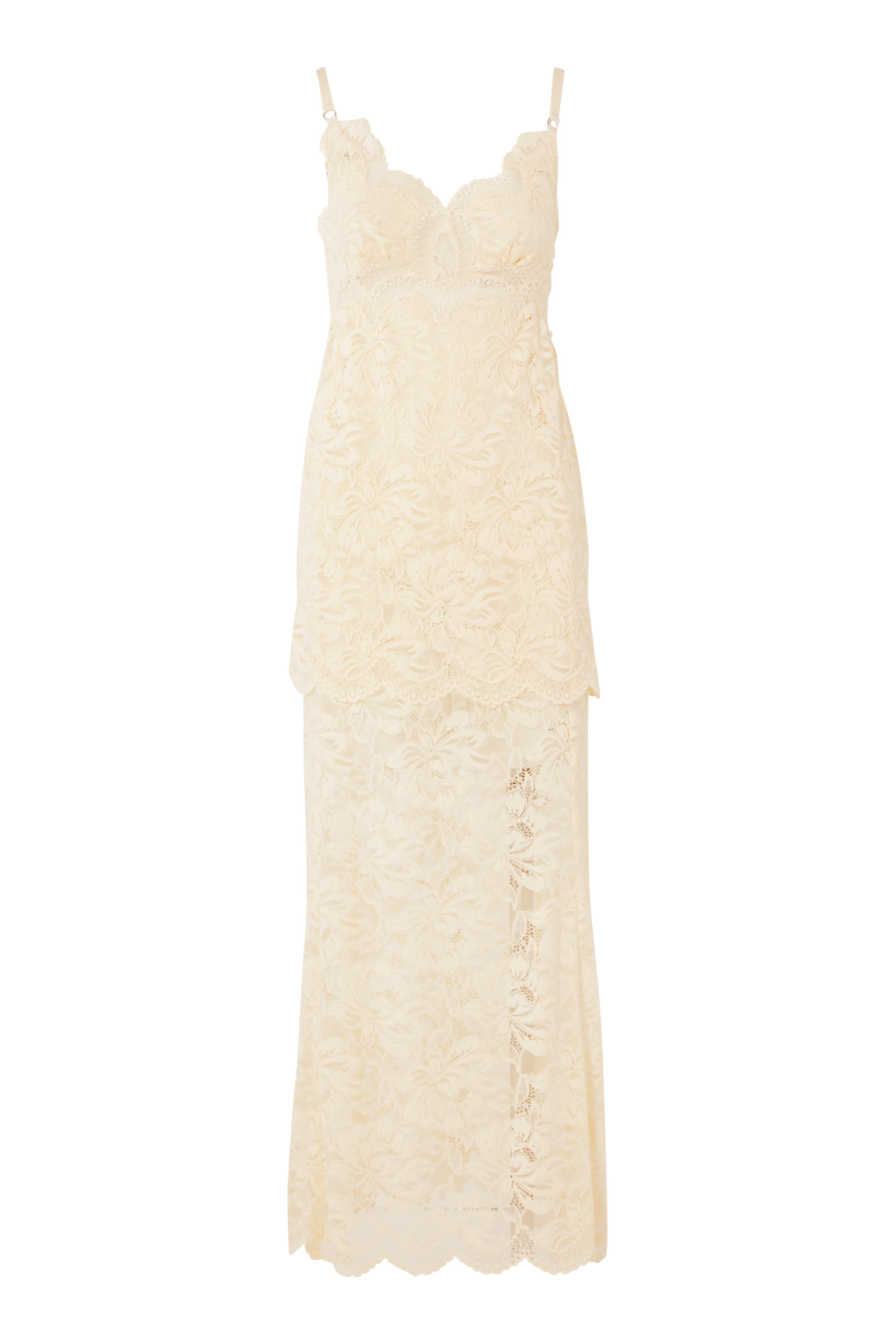 فستان دانتيل طويل